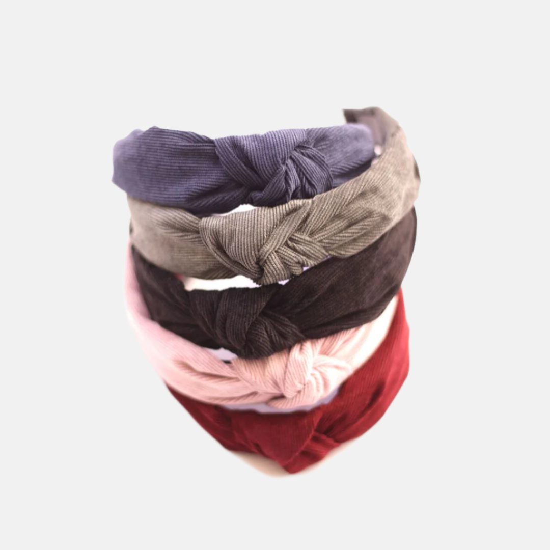 Corduroy knot headbands