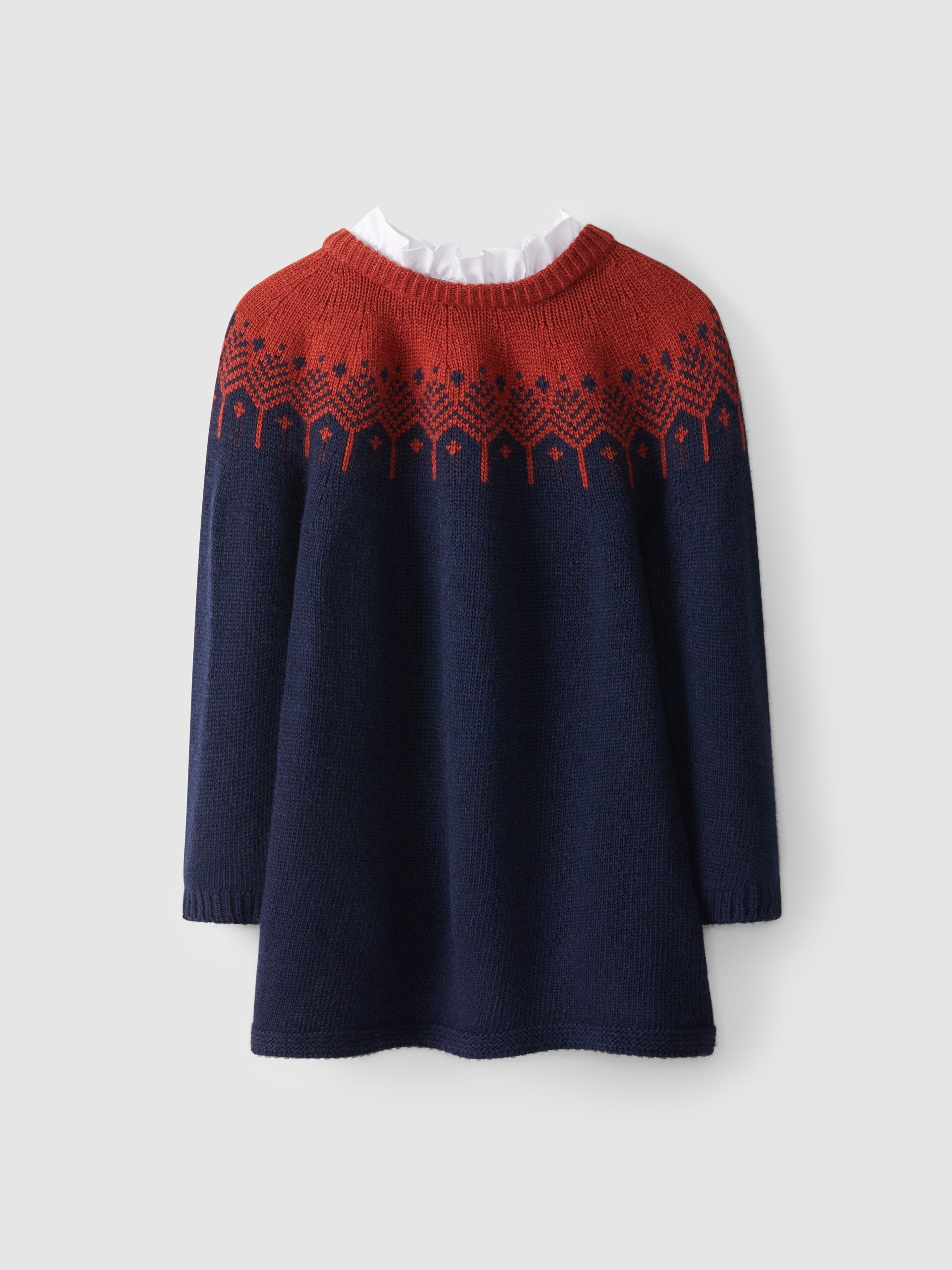 Two-tone knitted dress