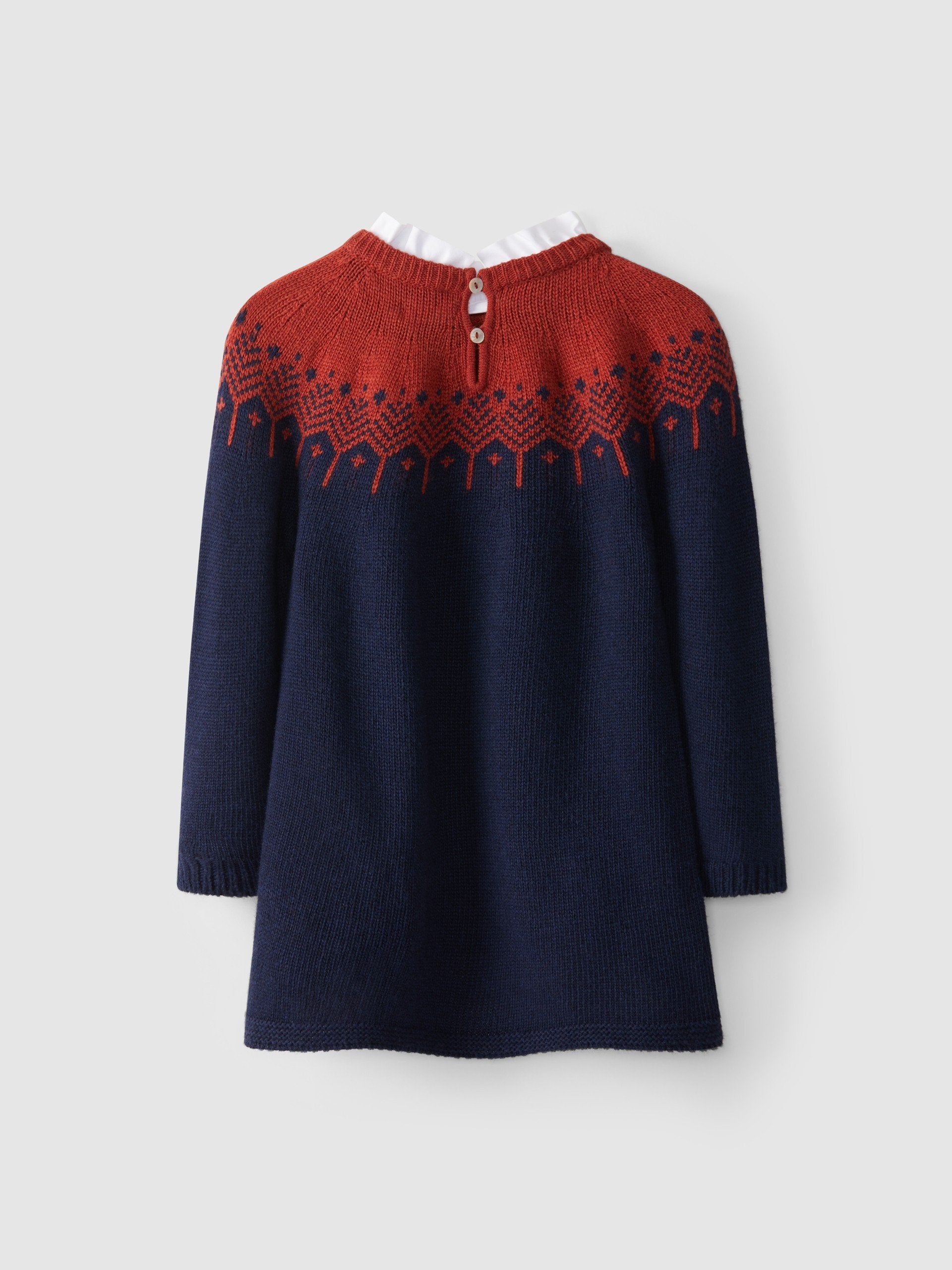 Two-tone knitted dress