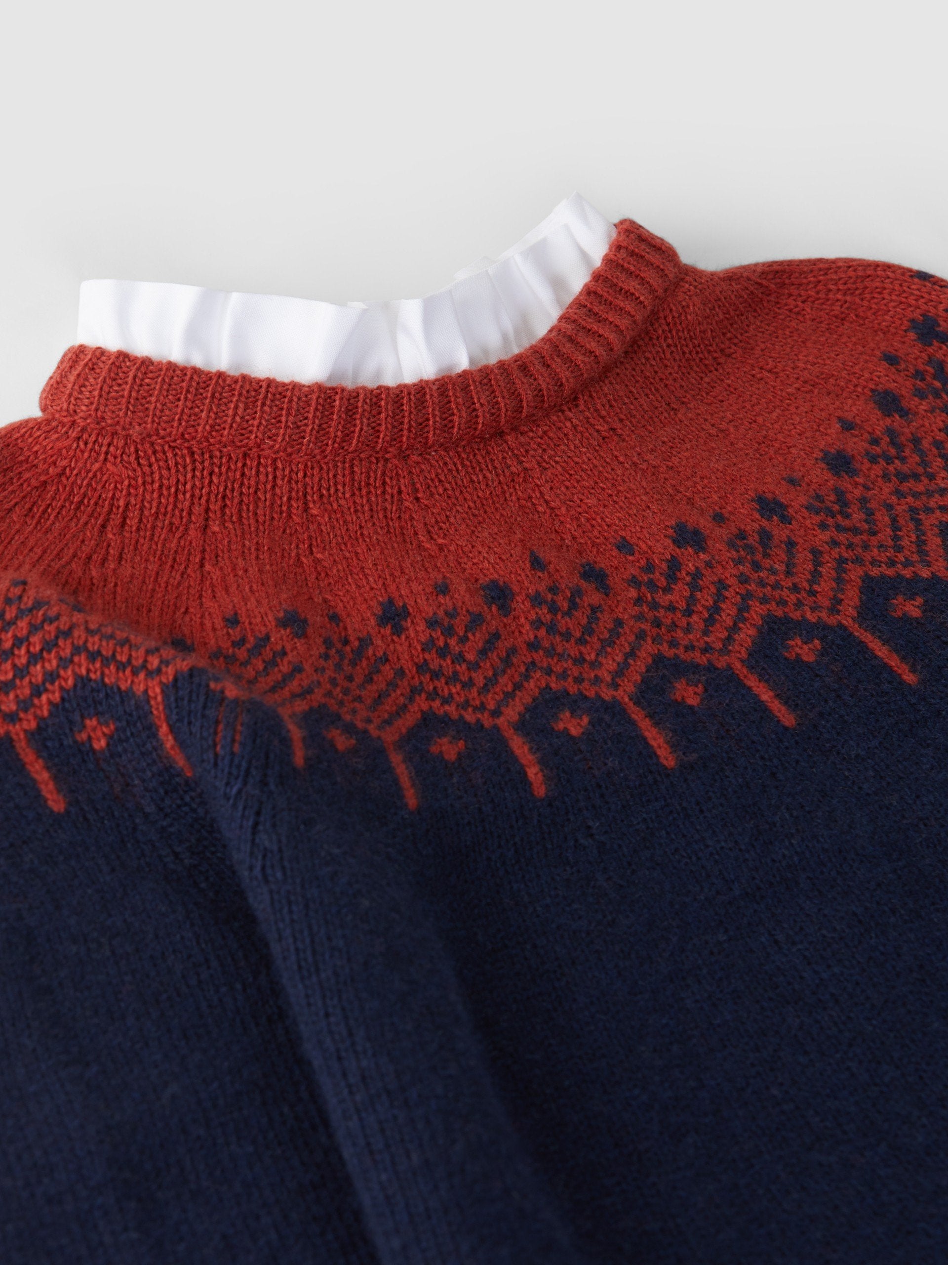 Two-tone knitted dress