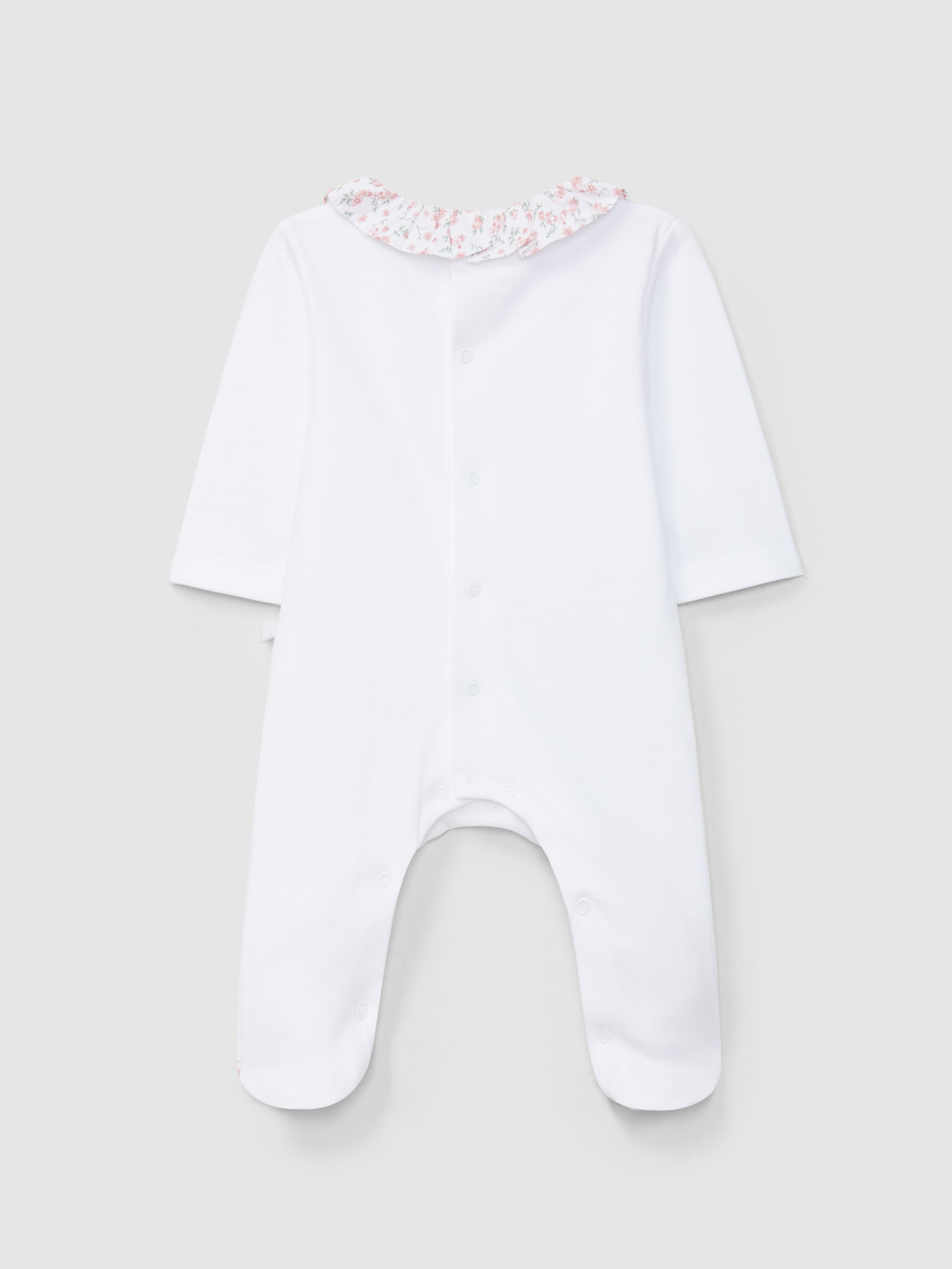 Pelele cuello volante flores