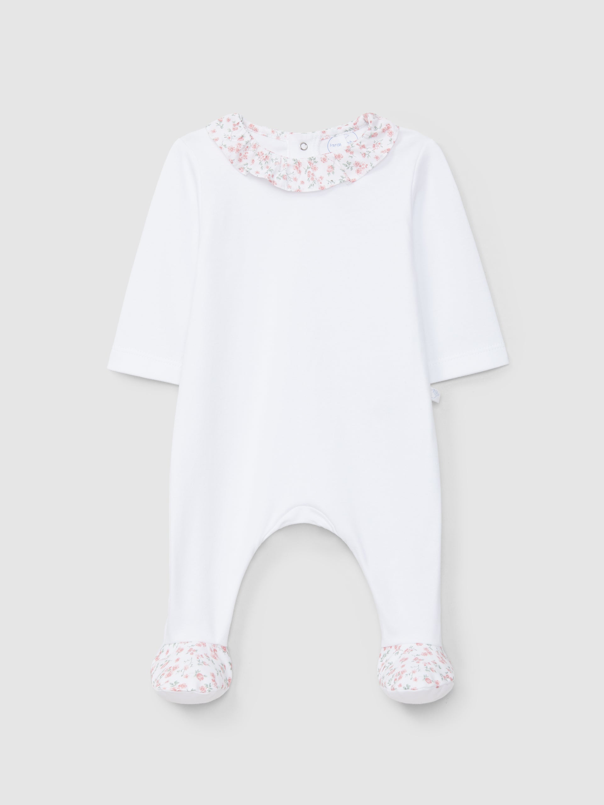 Pelele cuello volante flores
