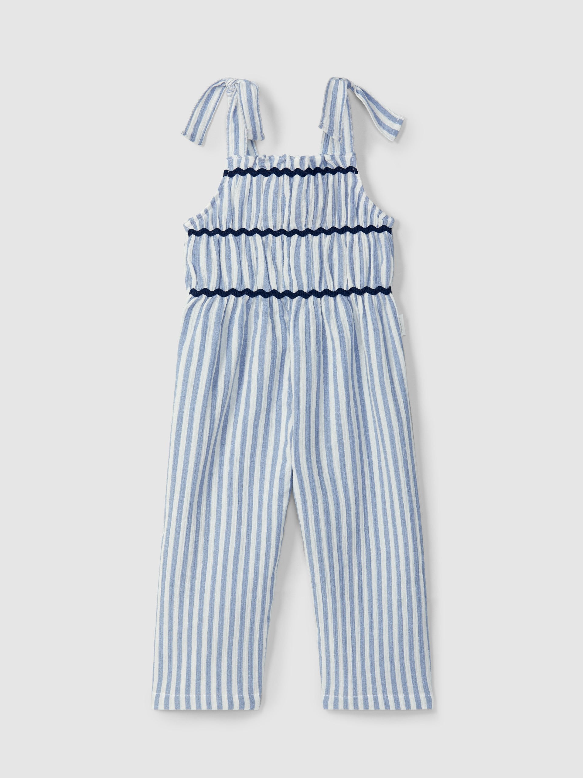 Peto de Rayas niña Azul Medio