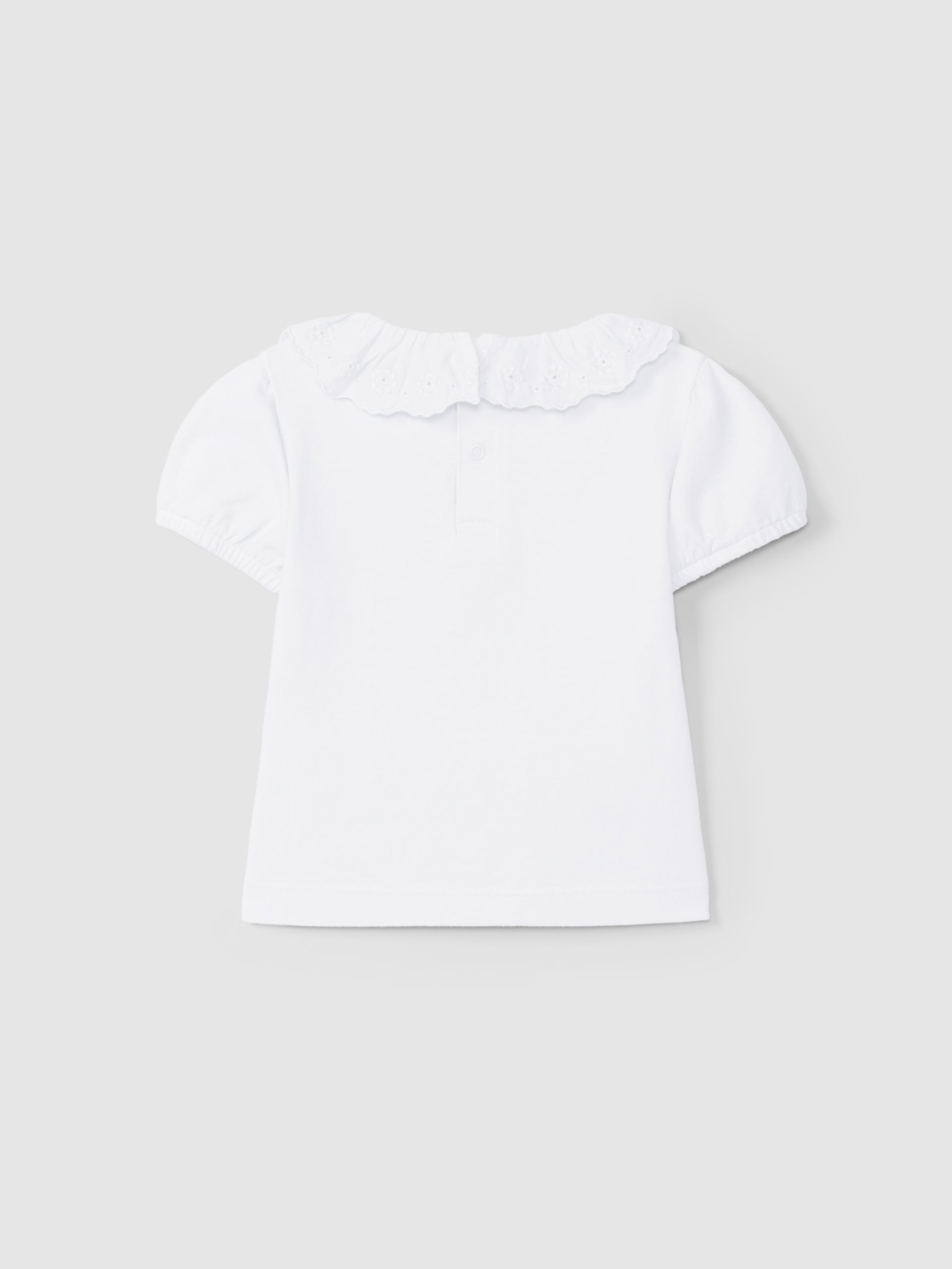 Camiseta Cuello Bordado