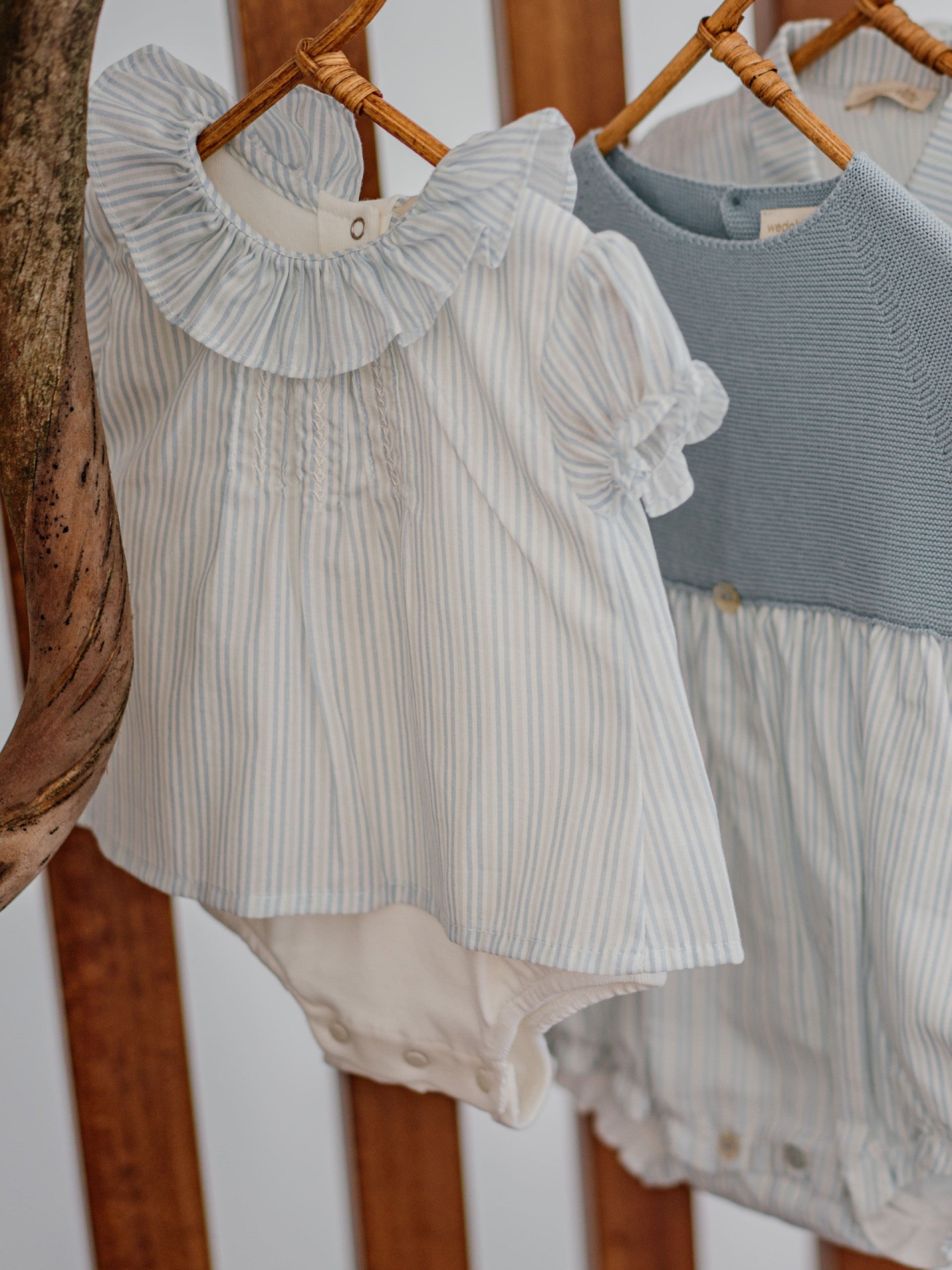 Body Blusa Azul Bebé