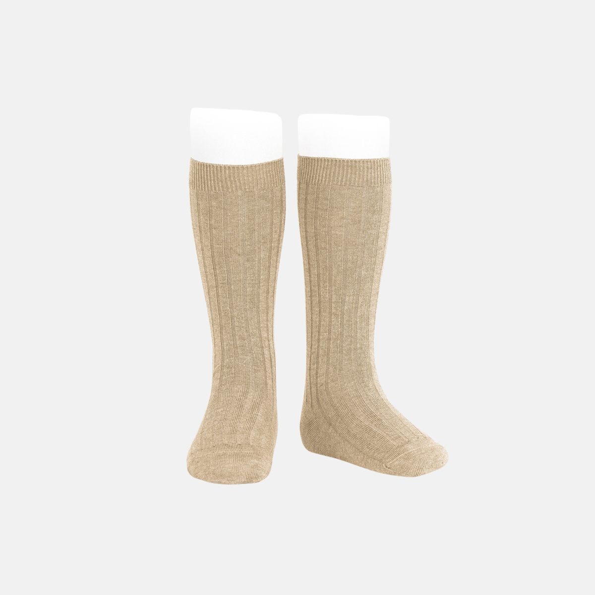 Calcetines largos canalé Turrón 316