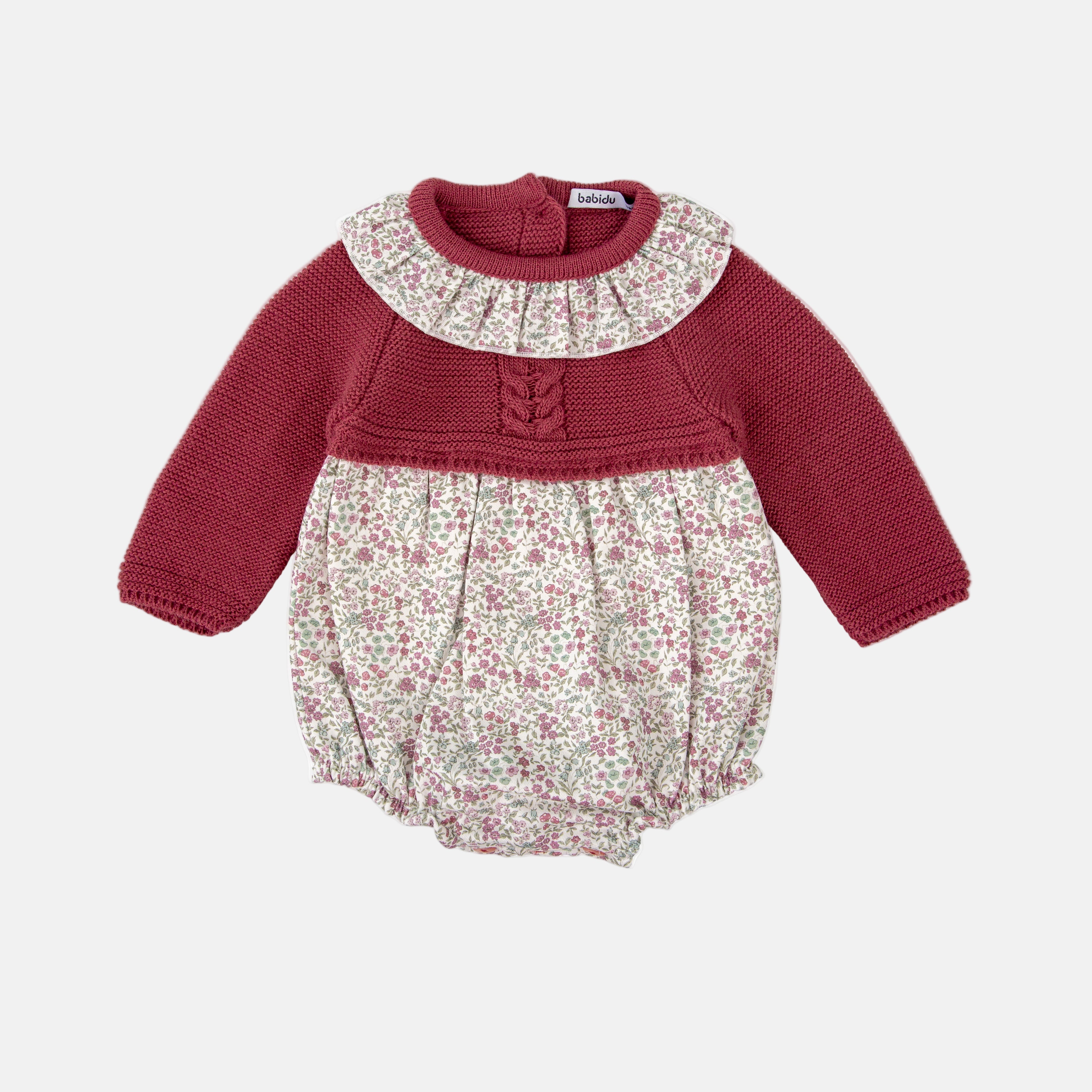 Ranita Punto Florecitas con Capota