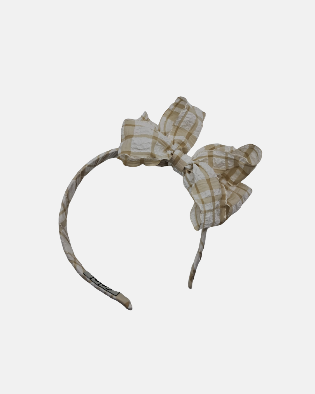 Diadema lazo mariposa Bambula cuadros