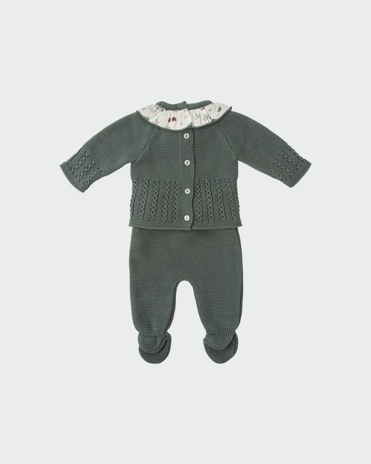 Conjunto Polaina Cuello Volante