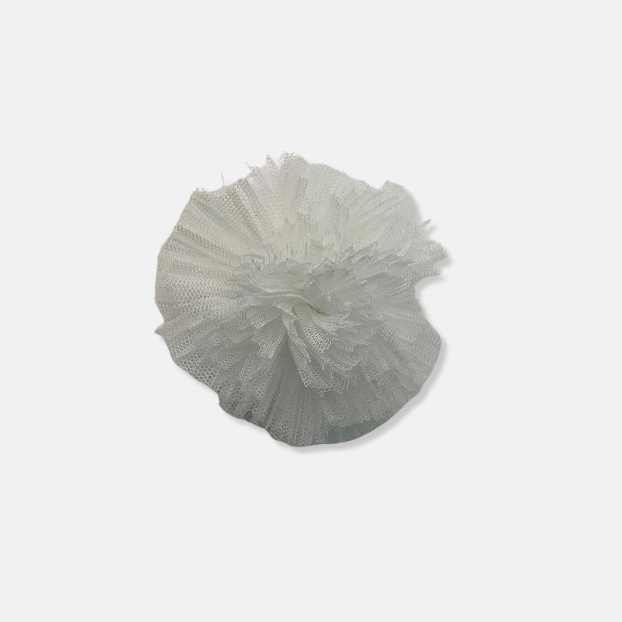 Coletero pompón tul plisado