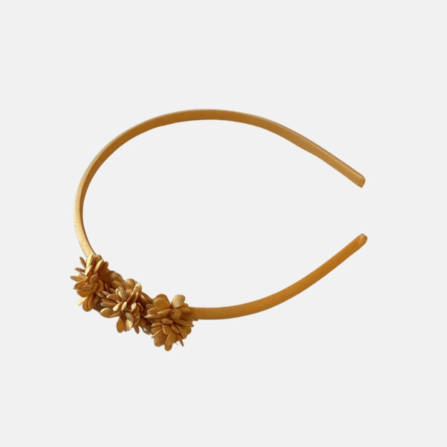 Diadema flores satén