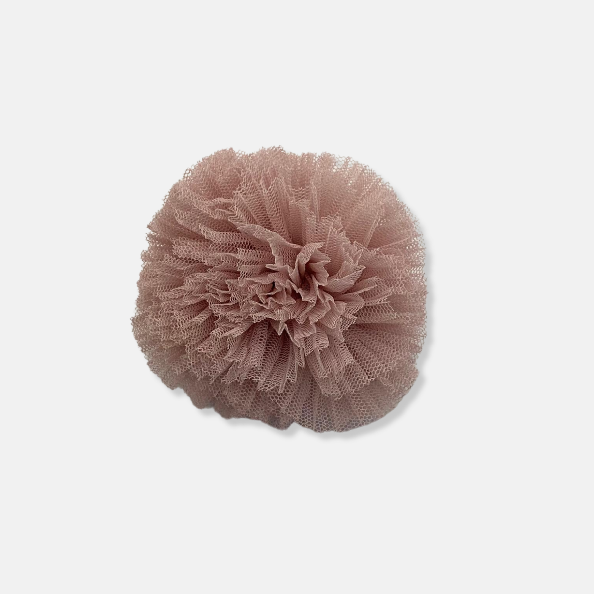 Coletero pompón tul plisado