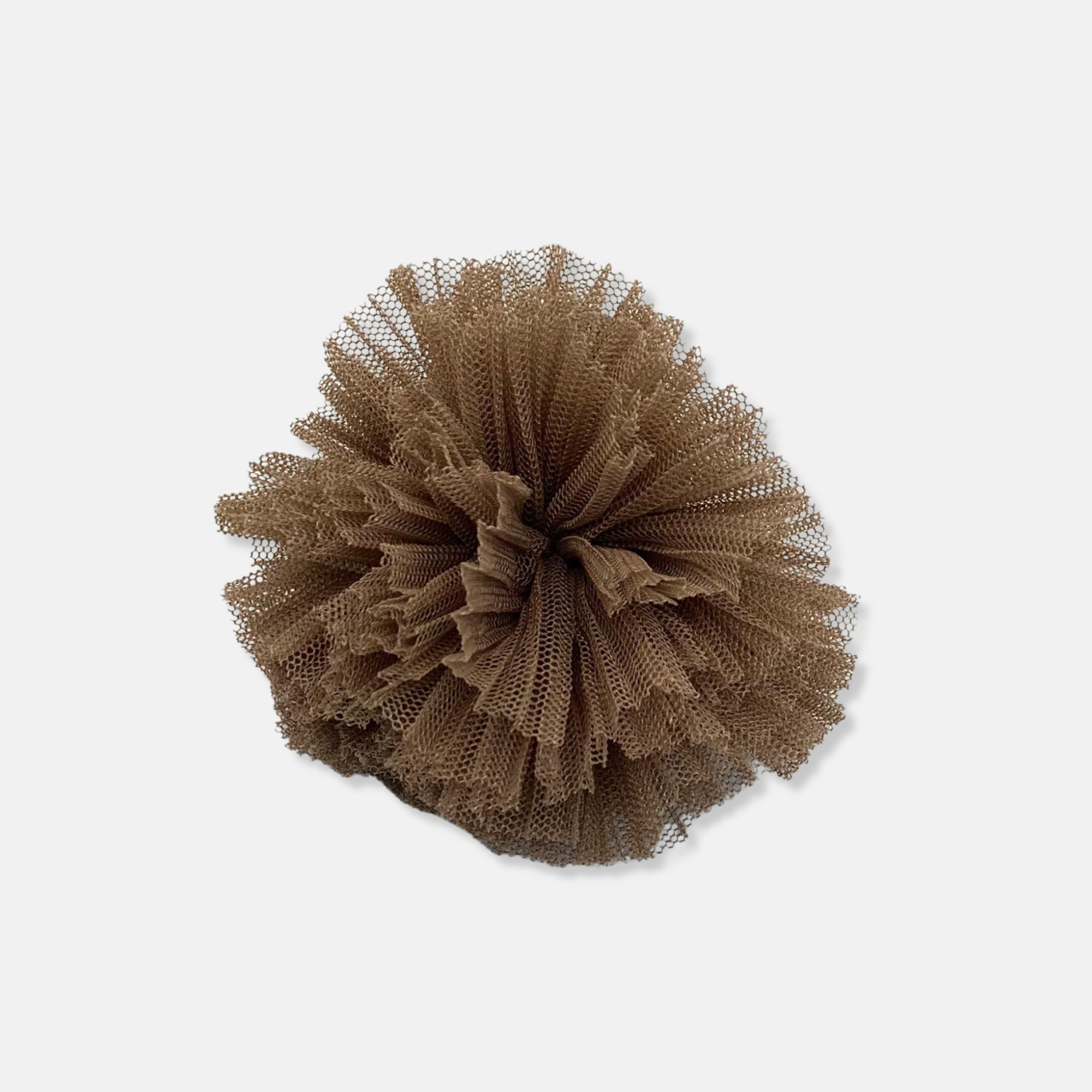 Coletero pompón tul plisado