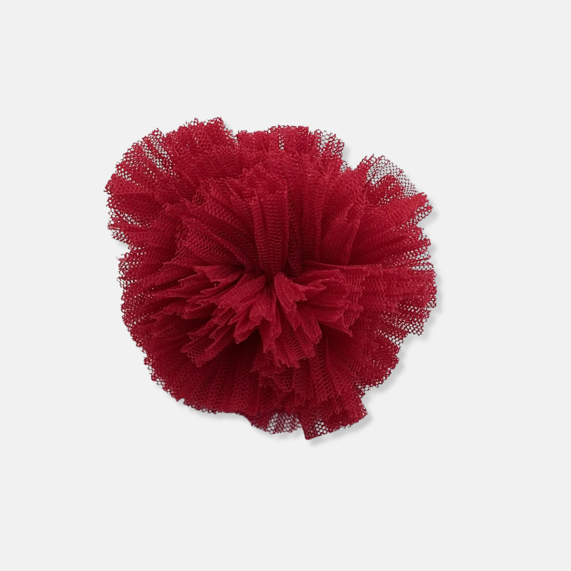Coletero pompón tul plisado