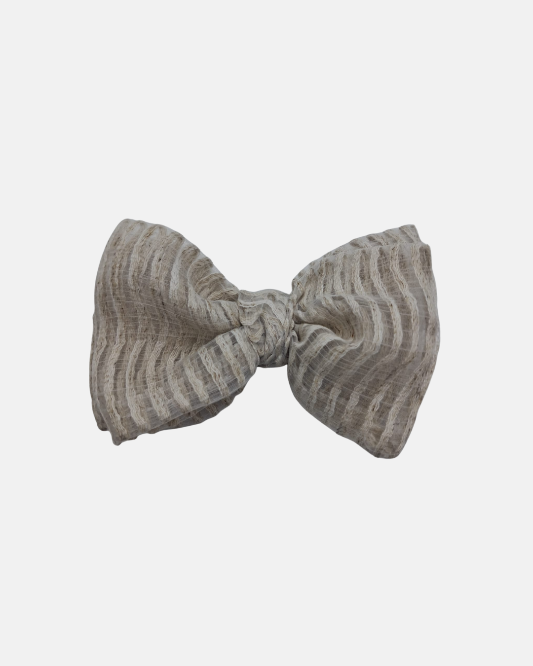 Coletero lazo organza rayas
