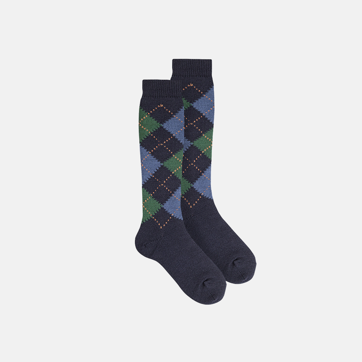Calcetines altos de rombos
