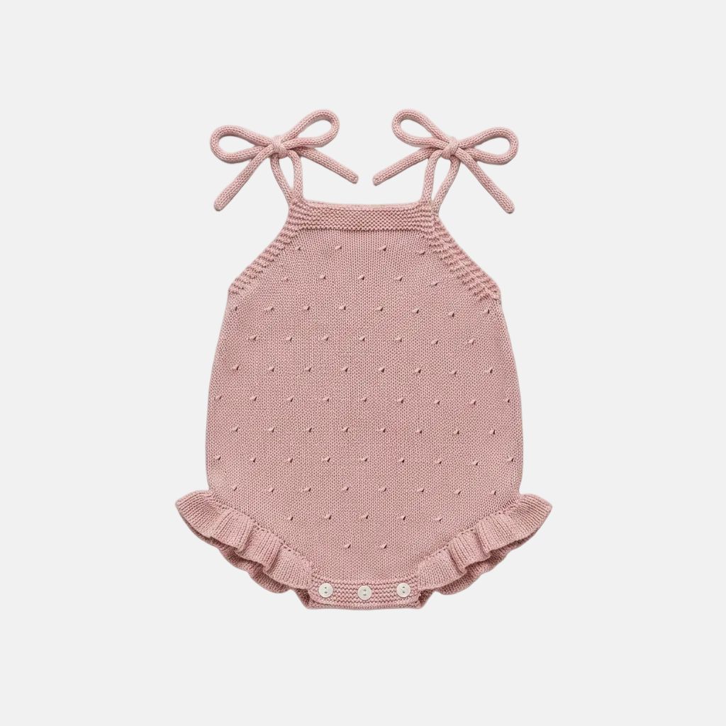 Eyelet Knit Romper