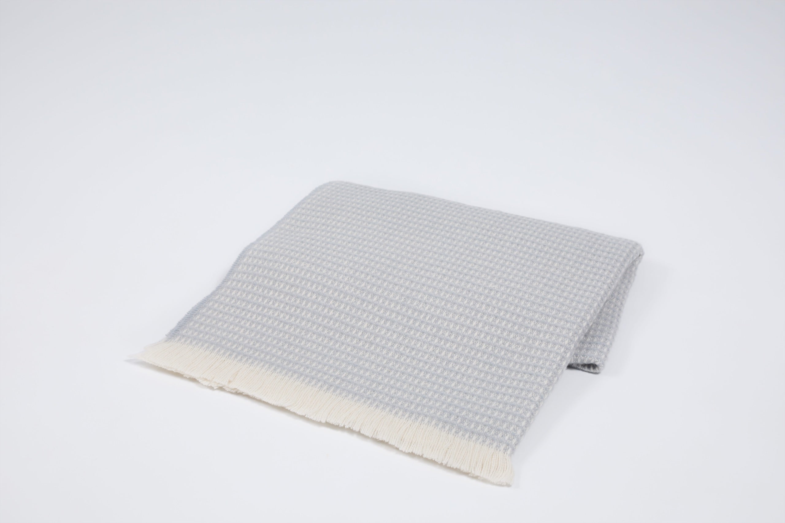 Manta Bebé Nido de Abeja Gris
