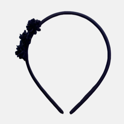 Diadema flores satén
