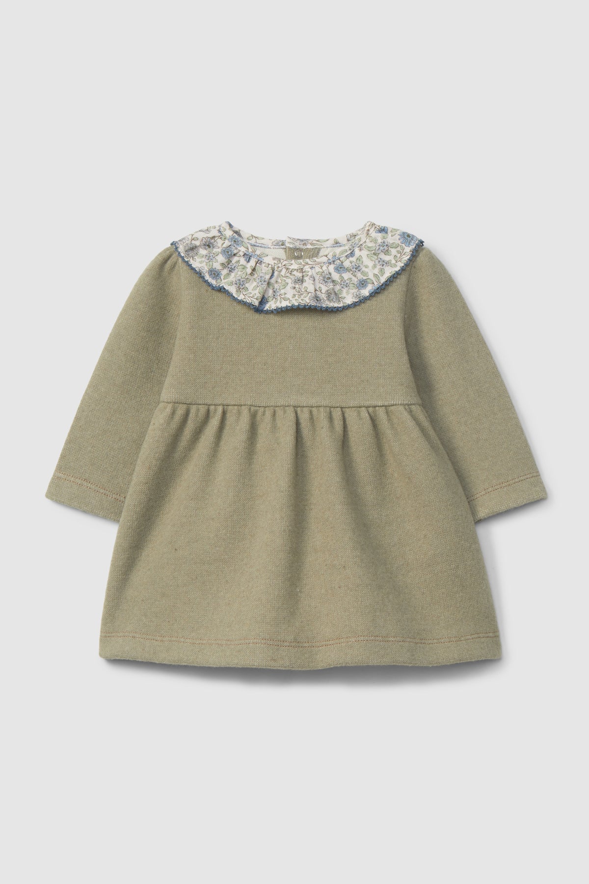 Vestido Cuello de Flores