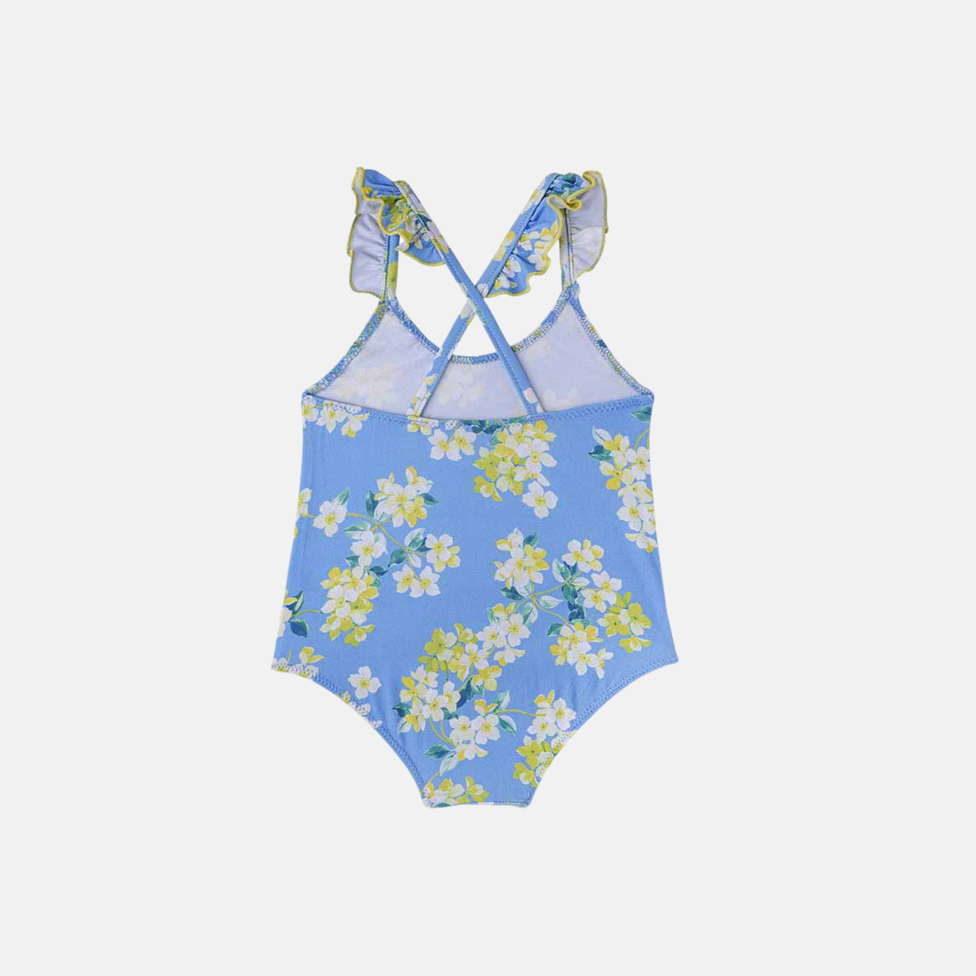 Blue &amp; Yellow Girl's Swimsuit