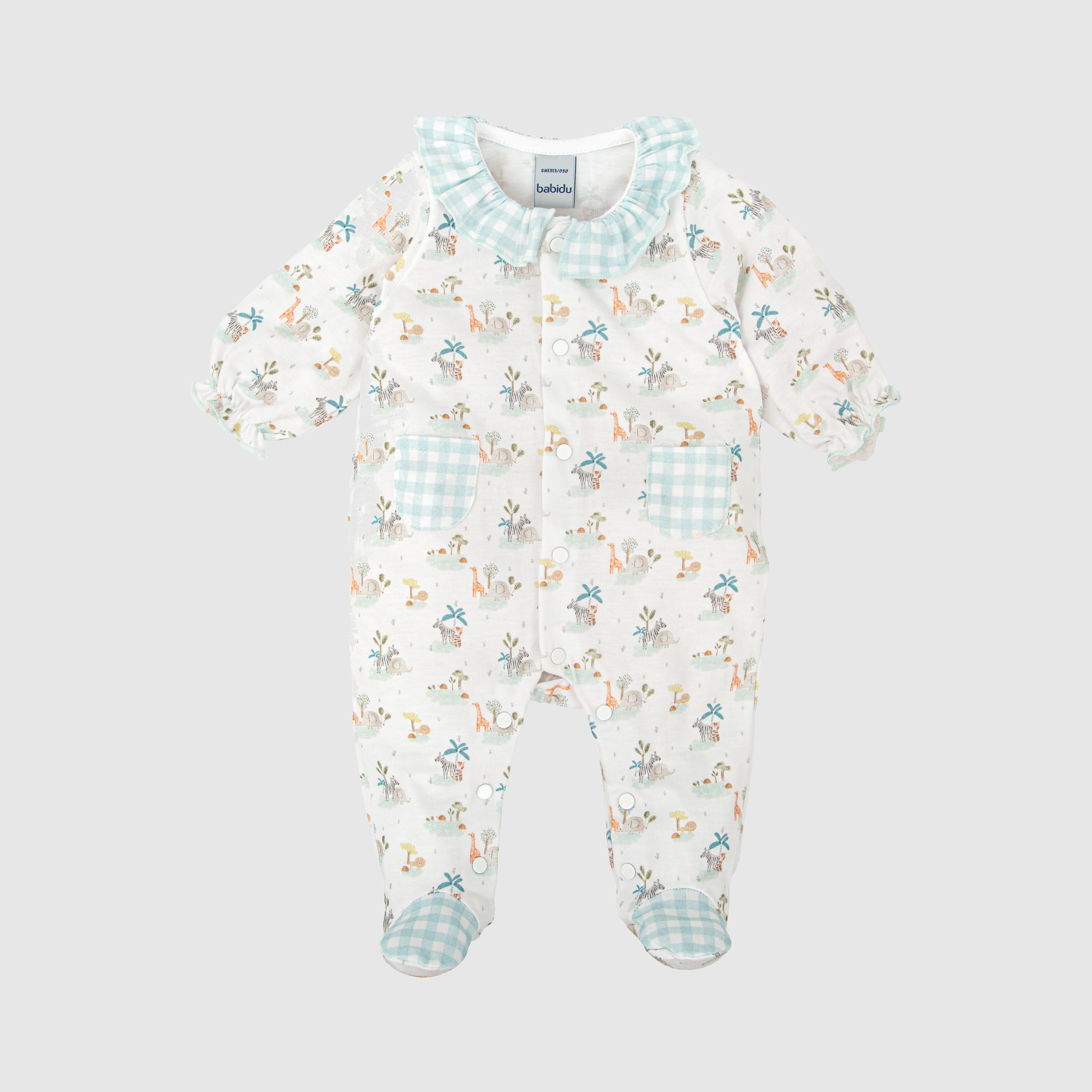 Pijama Cuello Volante Vichy