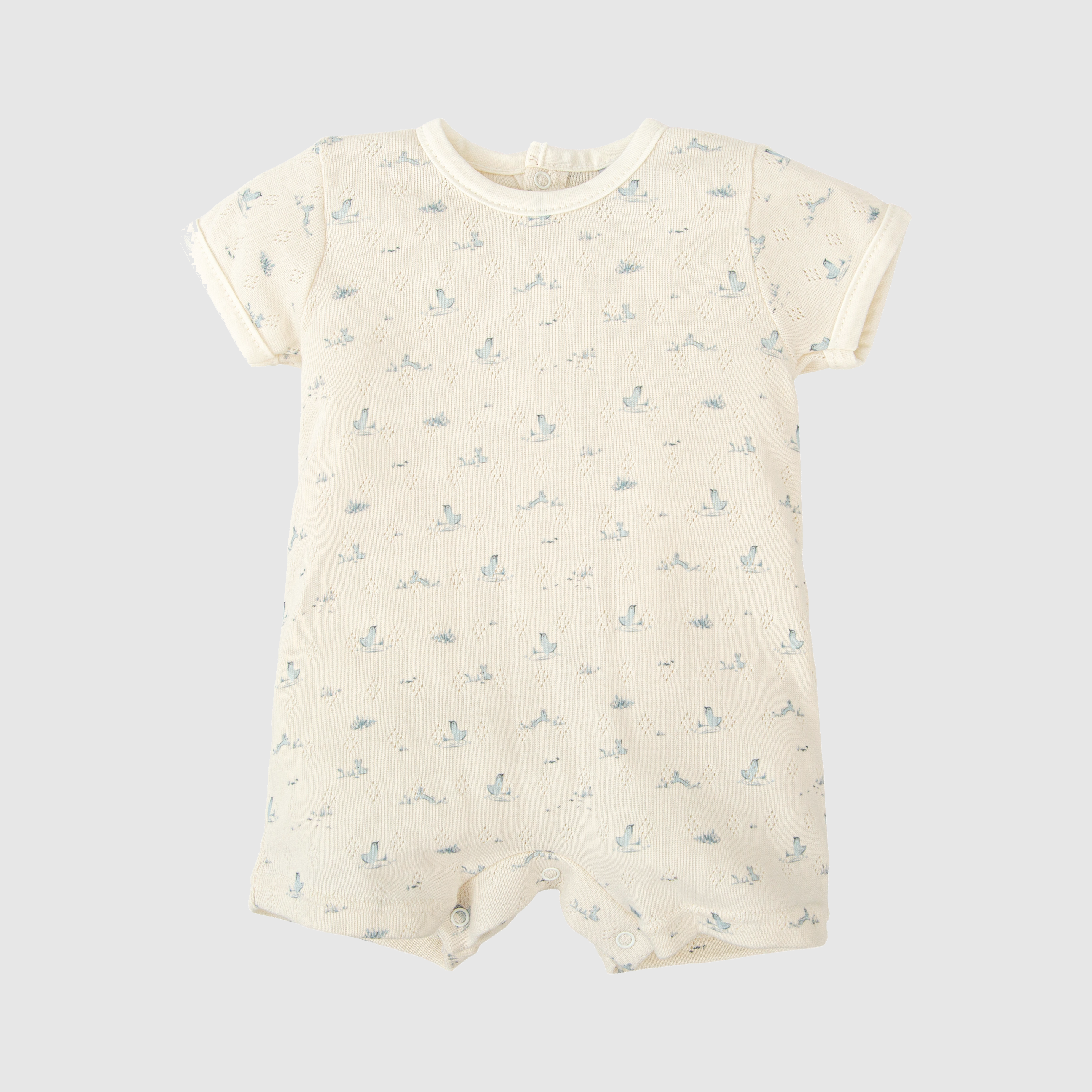 Pijama corto calado patos