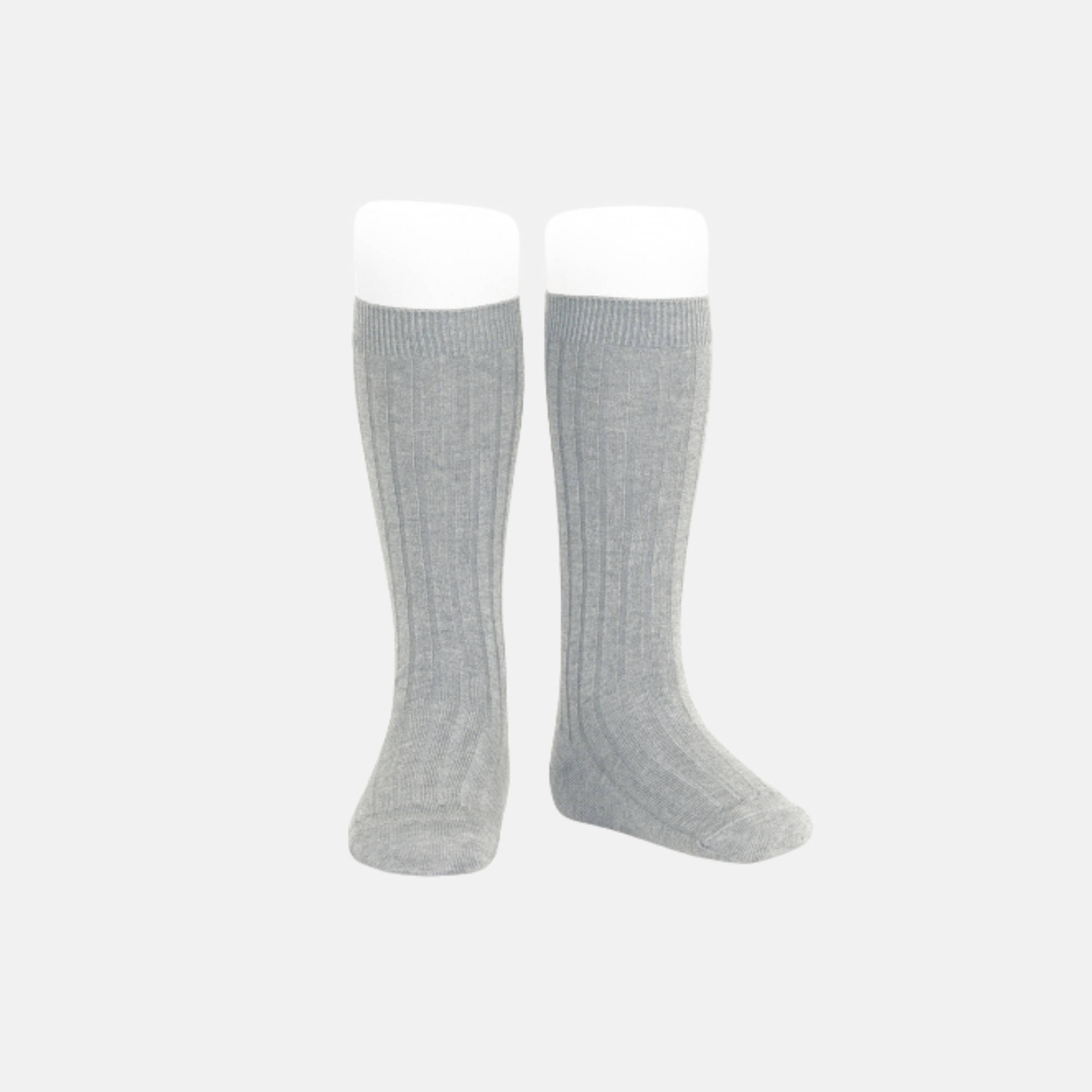 Calcetines largos canalé Aluminio 221