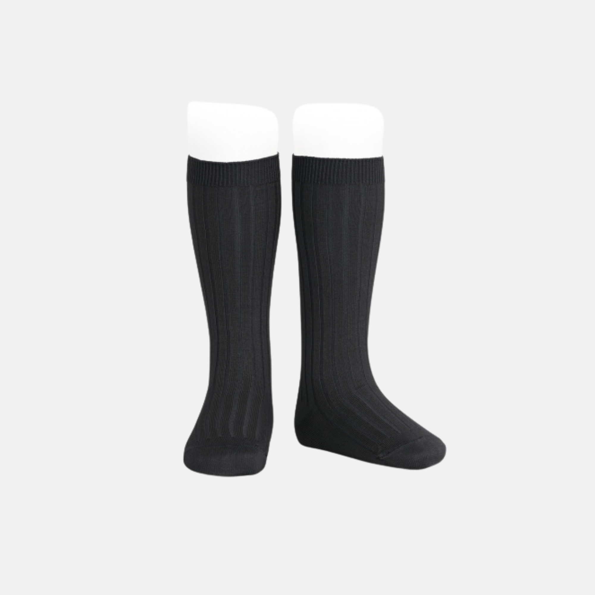 Calcetines Largos Canalé Negro 900