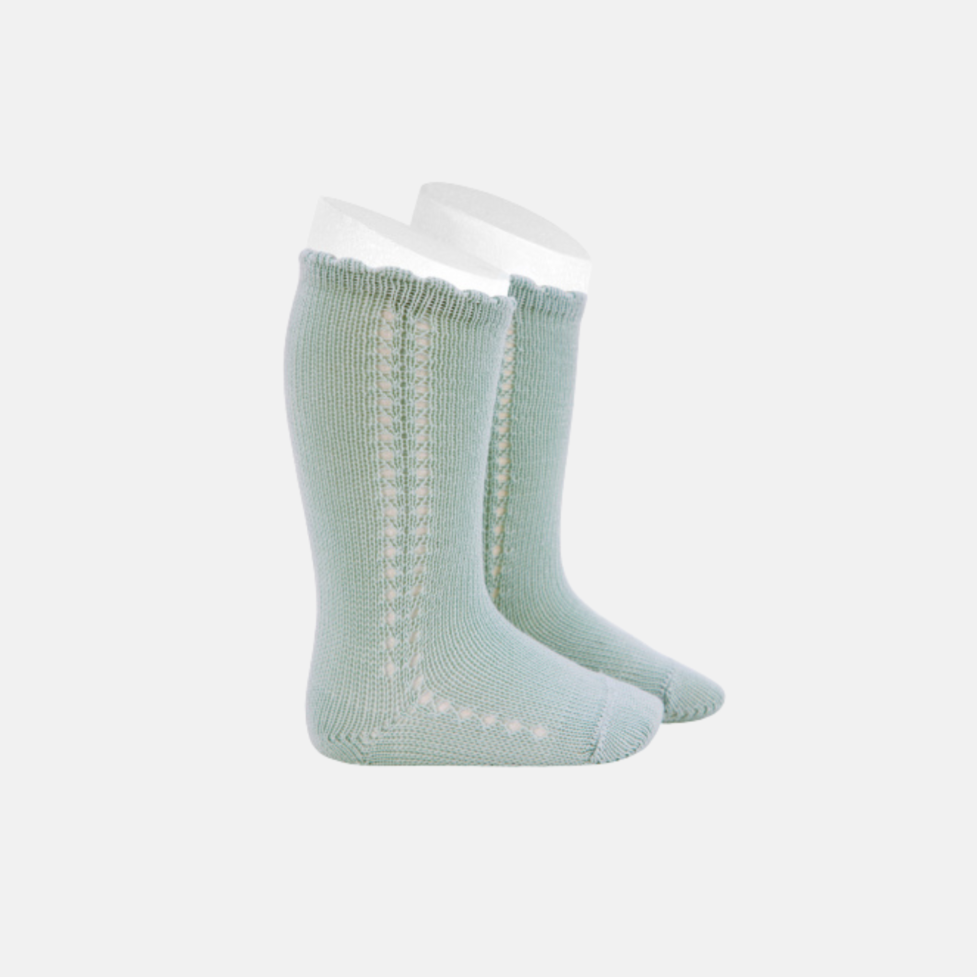 Calcetines largos con calado lateral perlé 725