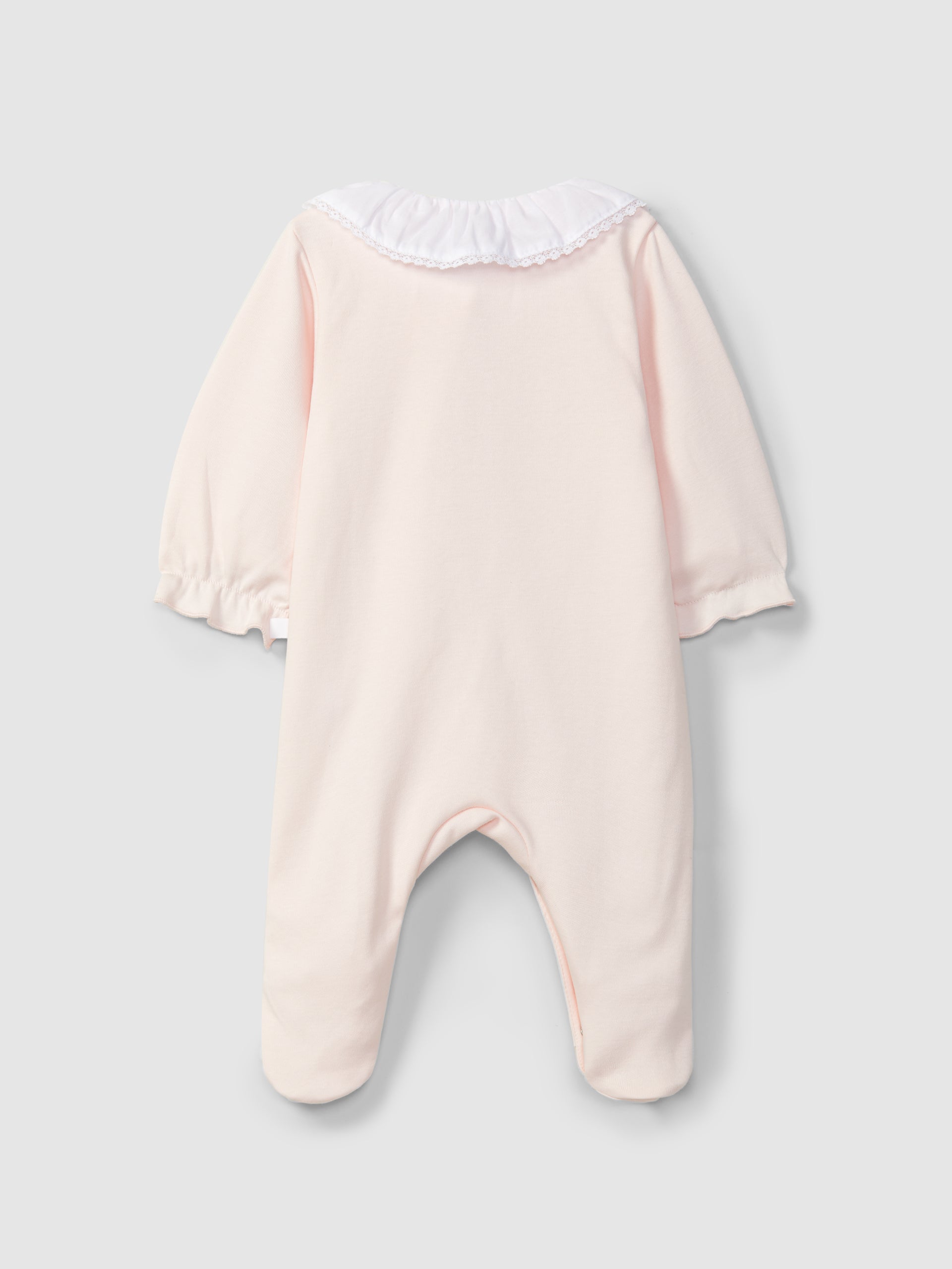 Pelele Rosa Cuello Volante