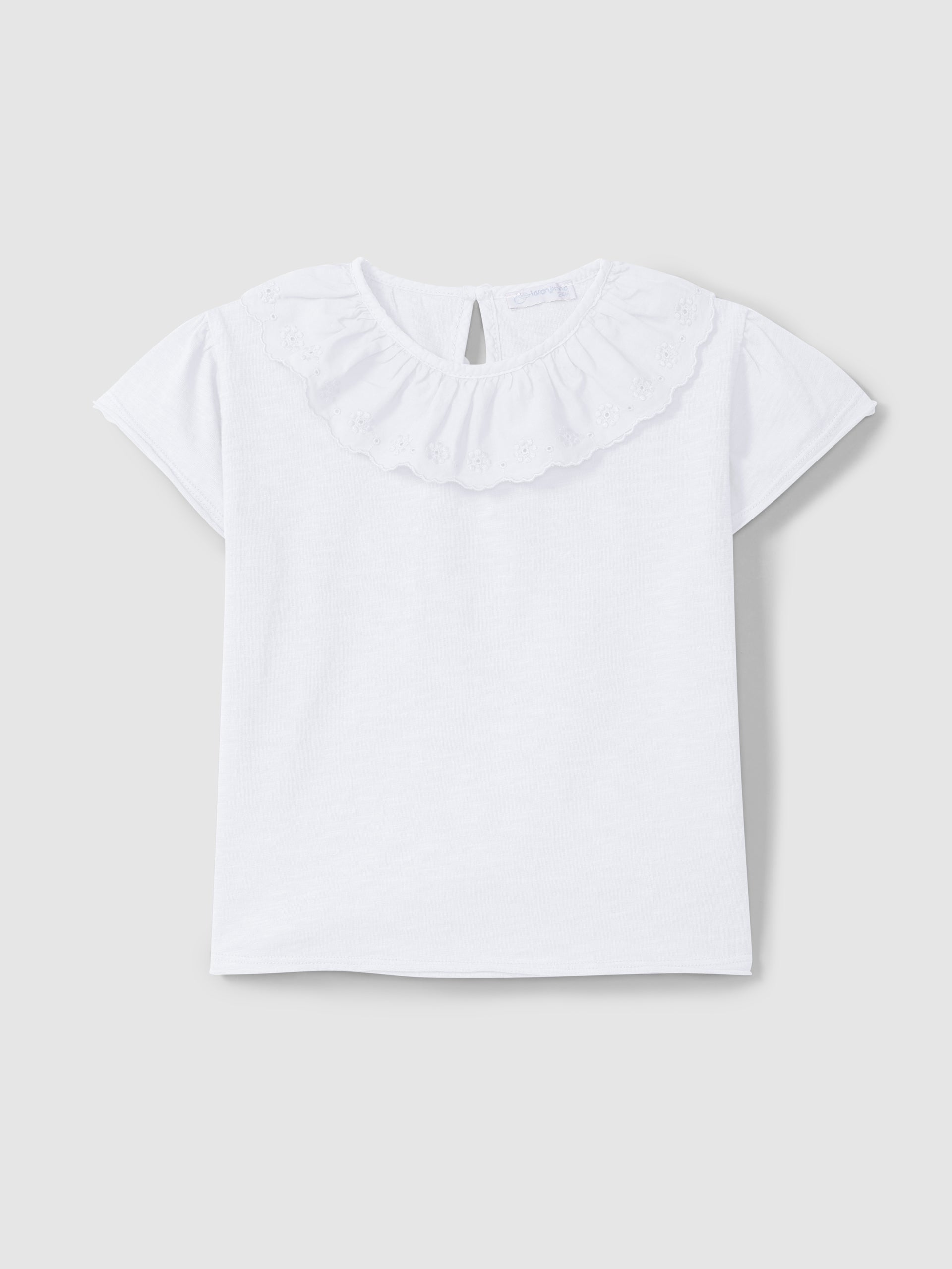 Camiseta Cuello Bordado