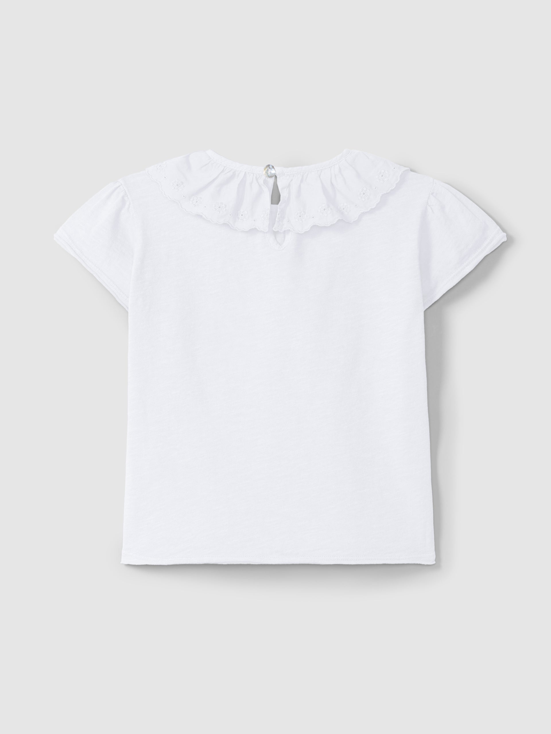 Camiseta Cuello Bordado