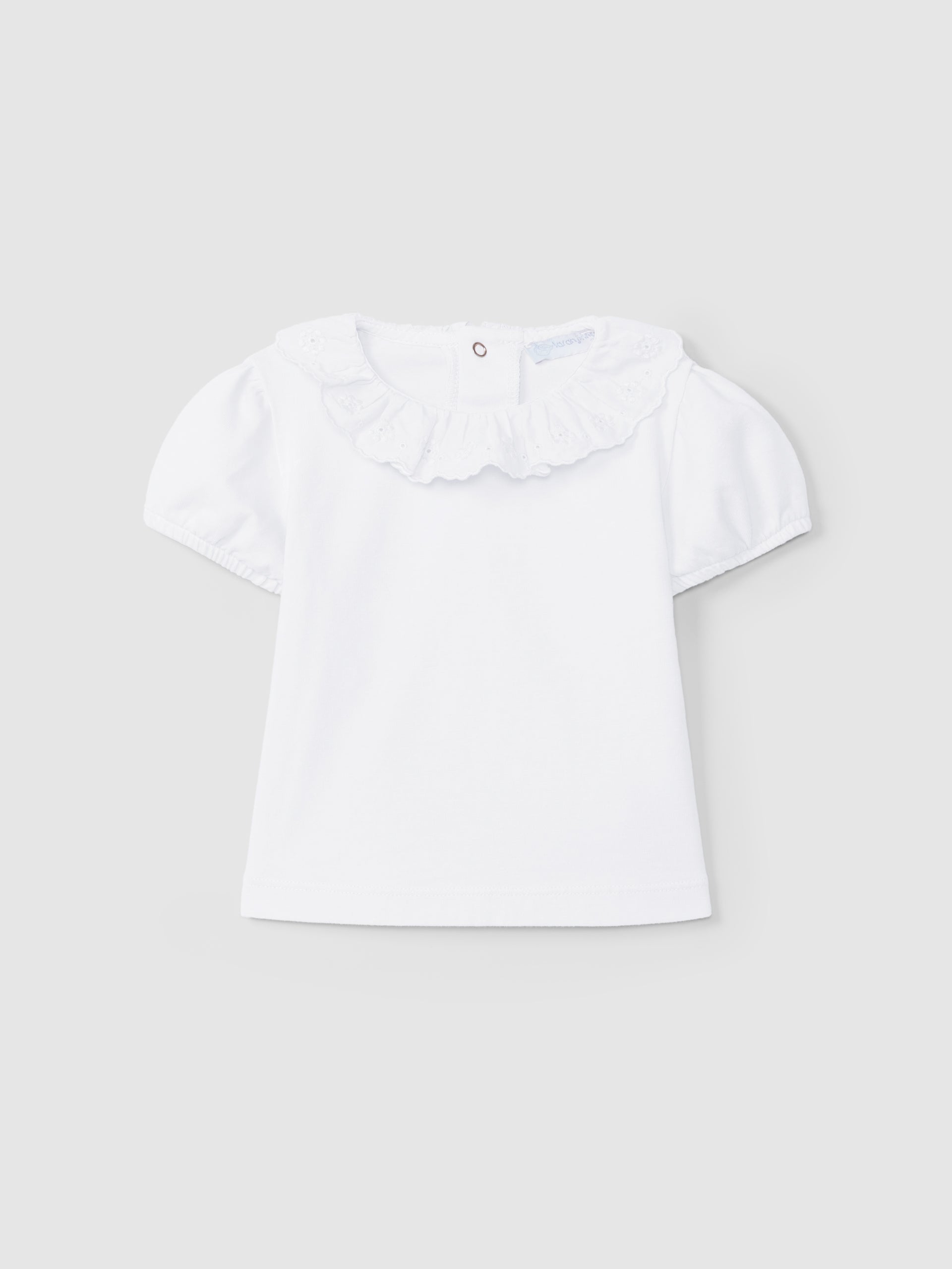 Camiseta Cuello Bordado