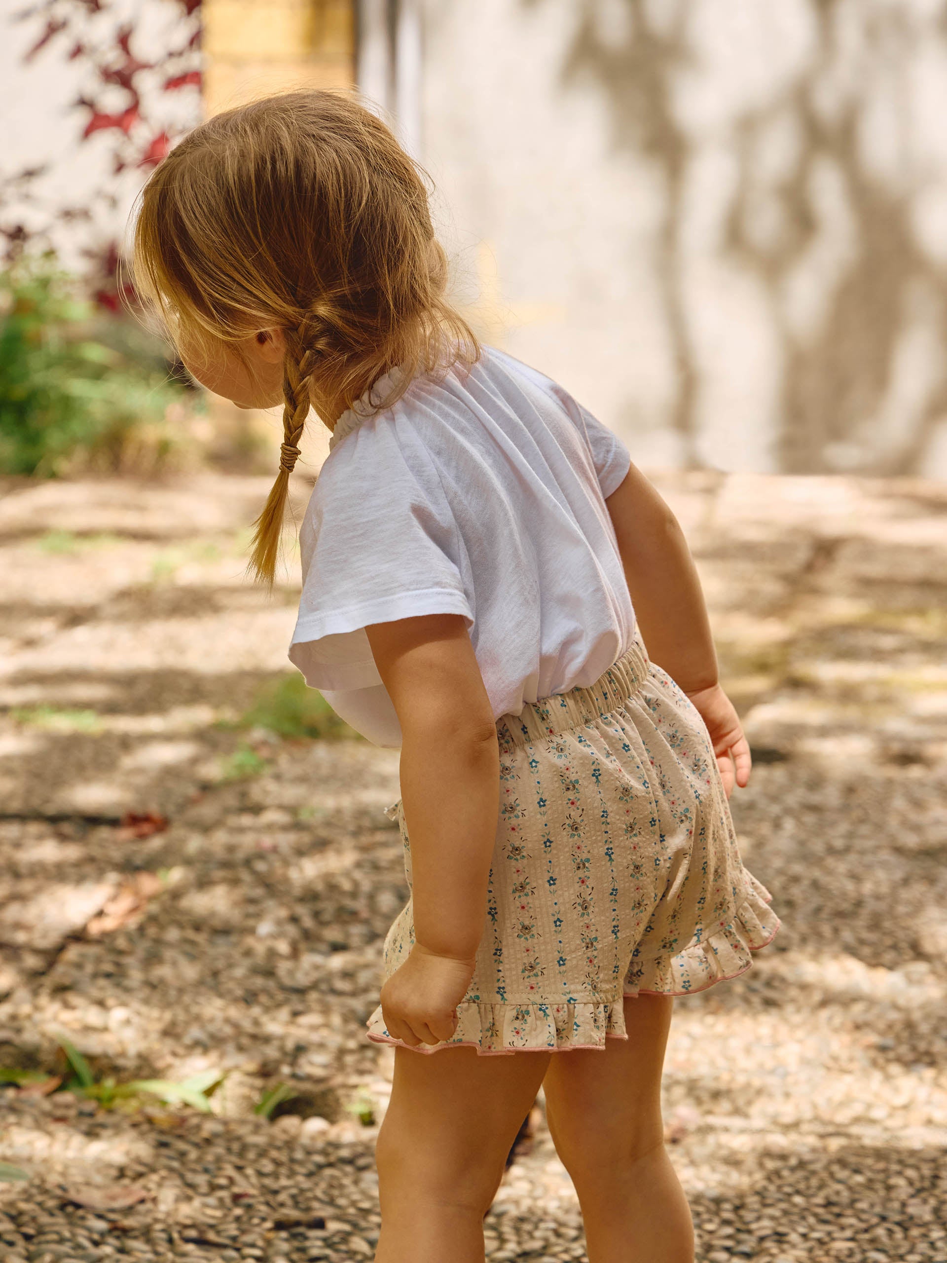 Pantalon Corto Florecitas