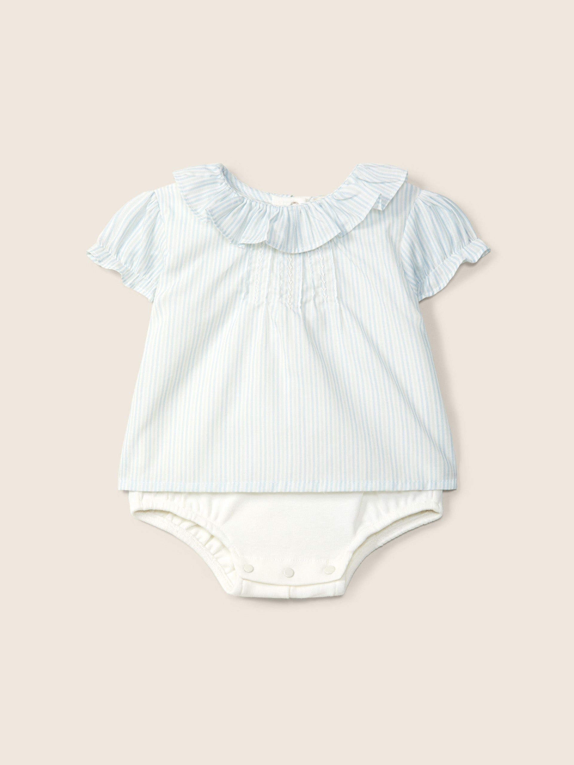 Body Blusa Azul Bebé