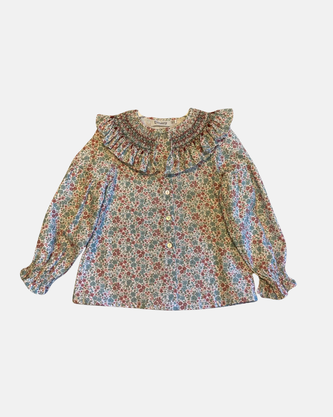 Camisa Liberty Tonos guinda y verdes