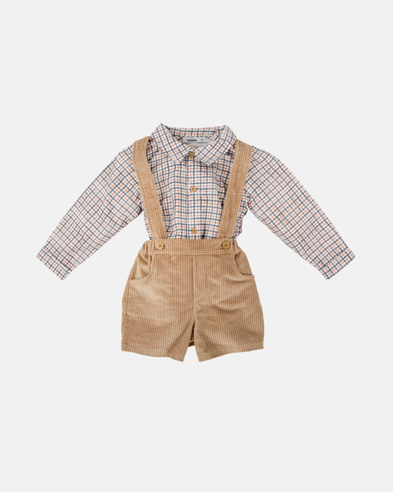 Conjunto Niño Peto de Pana