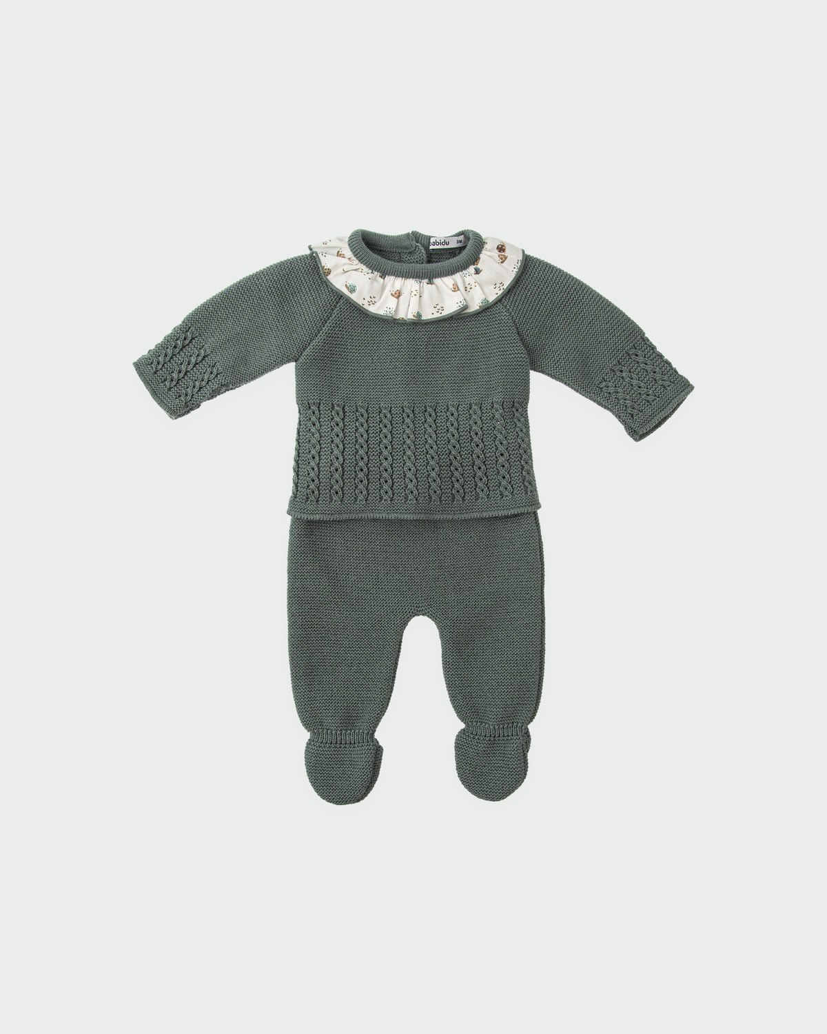Conjunto Polaina Cuello Volante
