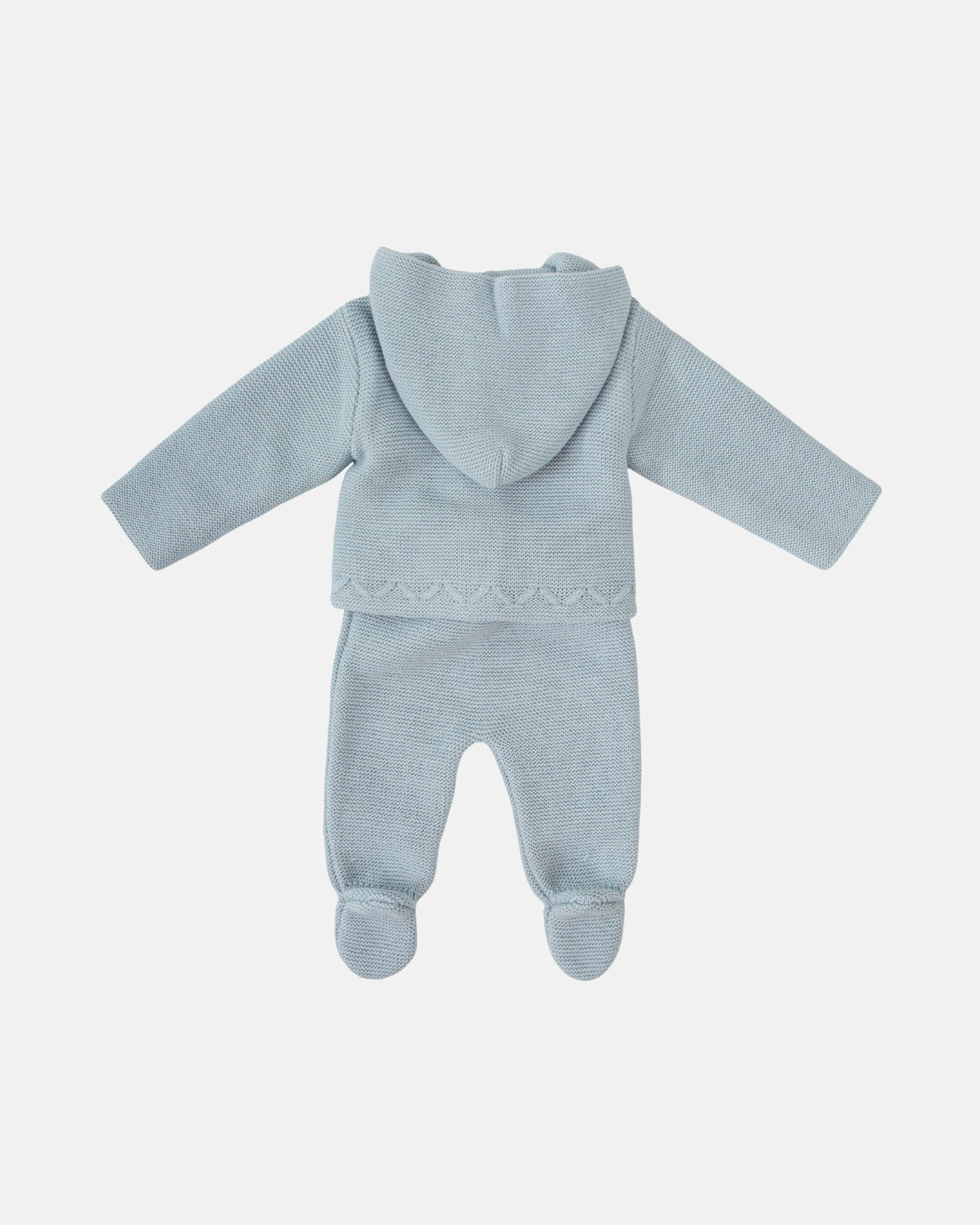 Polaina Punto con Capucha Azul