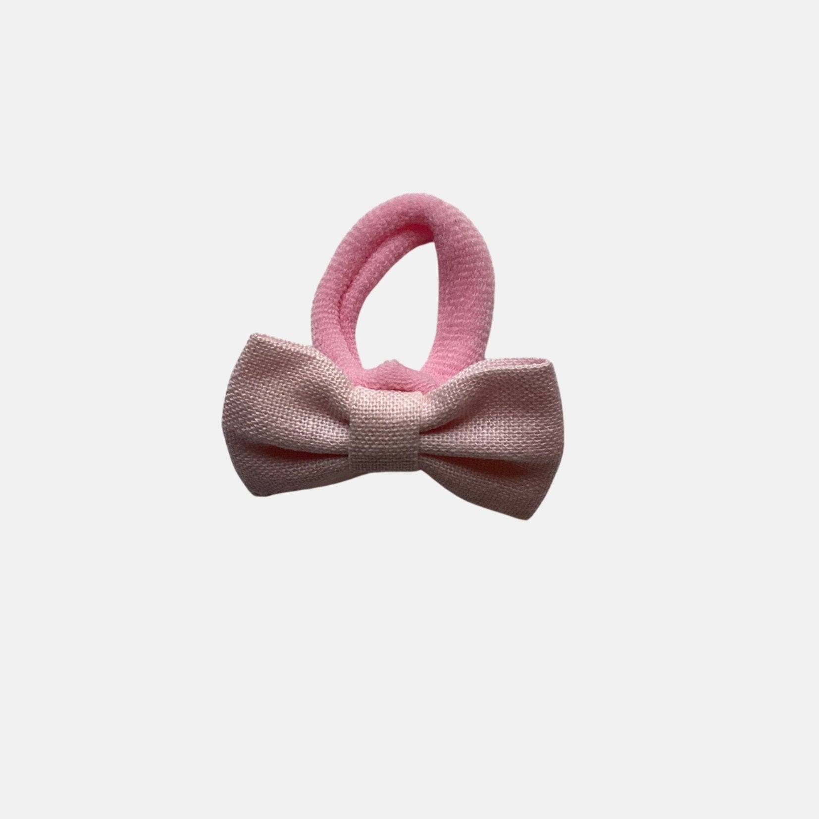 Linen hair tie and bow clip