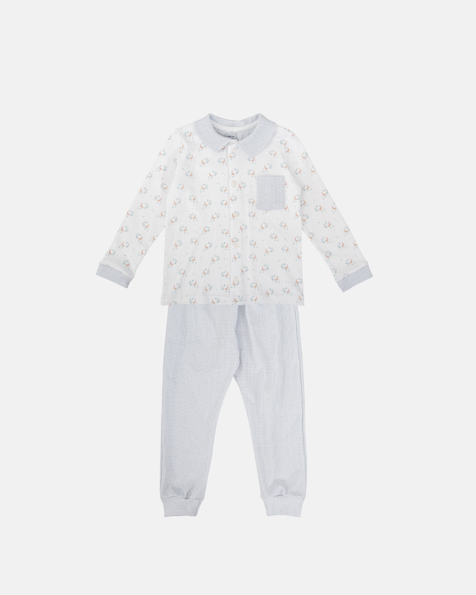 Pijama Niño Cuello Pico Ramas