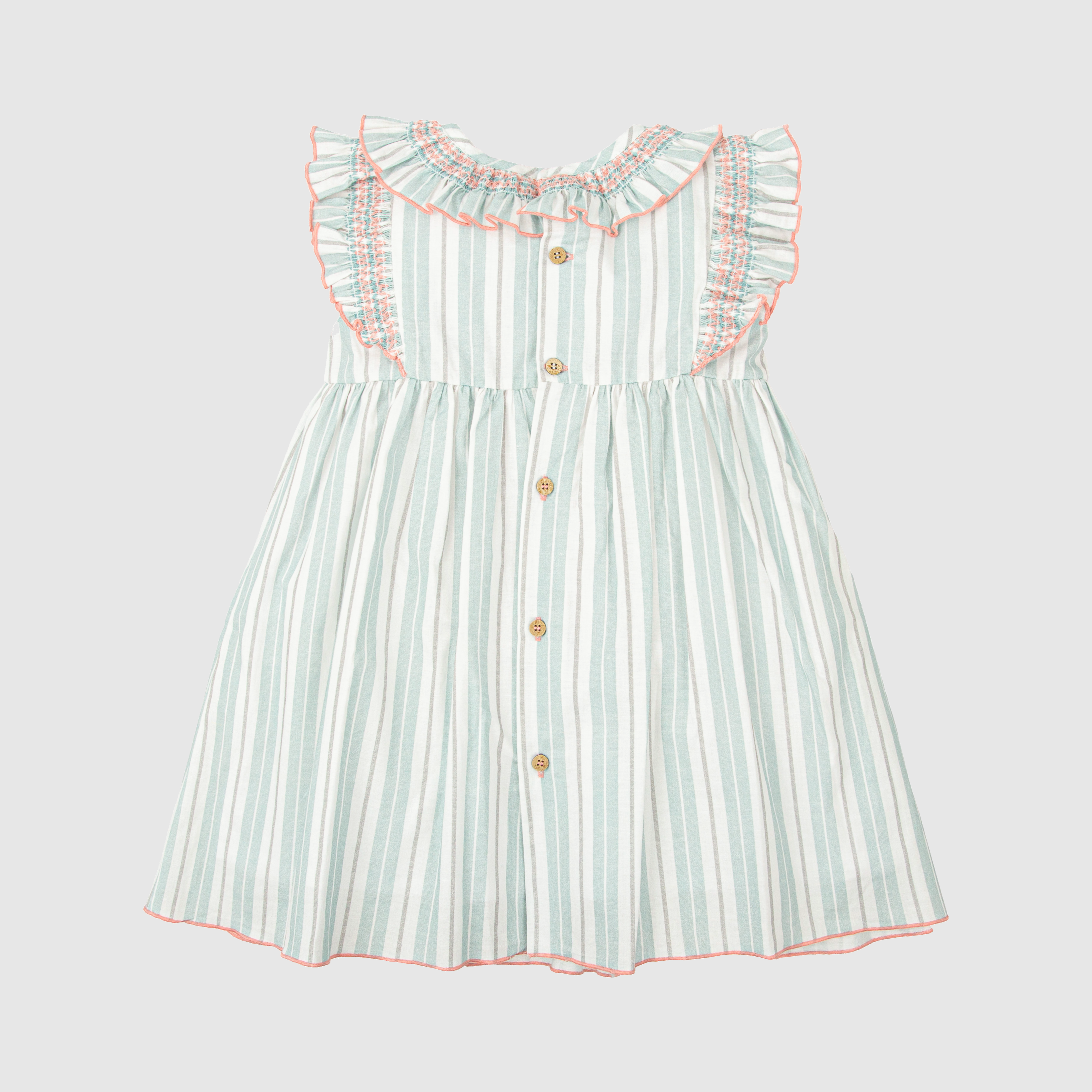 Vestido Rayas Volante