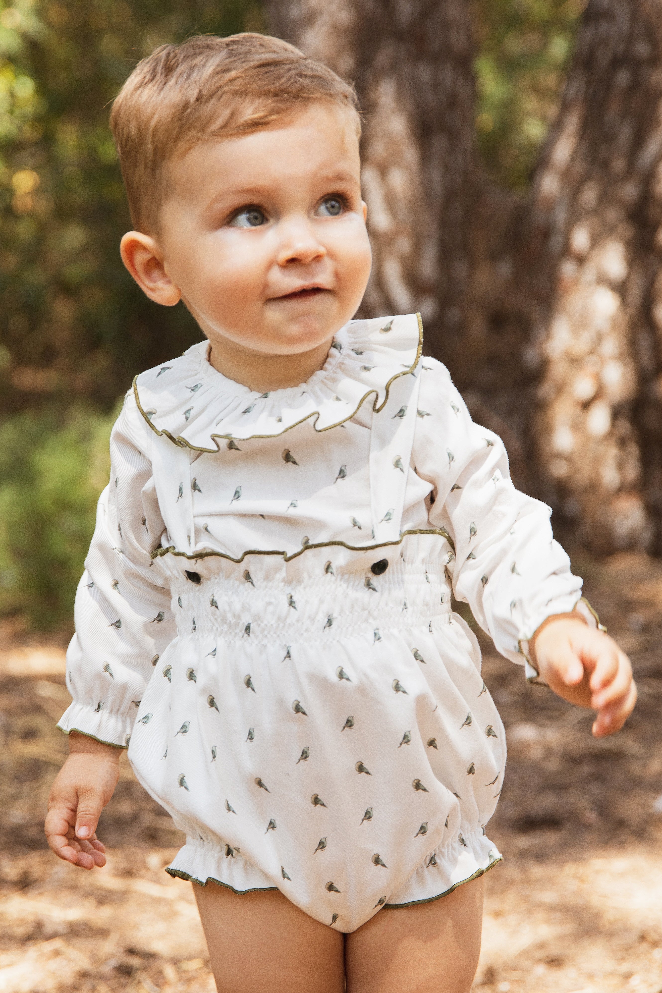 Cubrepañal tirantes Pajaritos