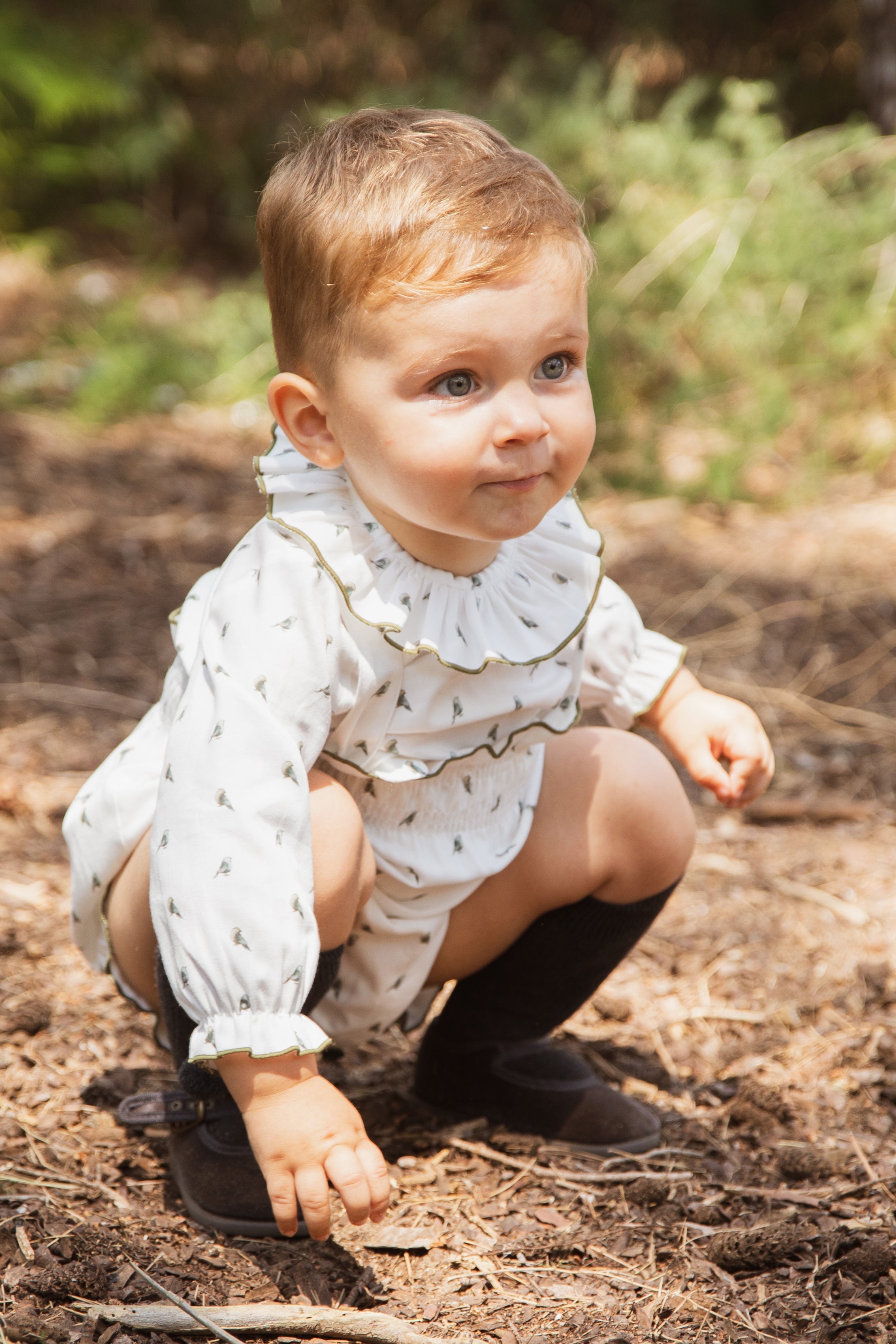 Cubrepañal tirantes Pajaritos