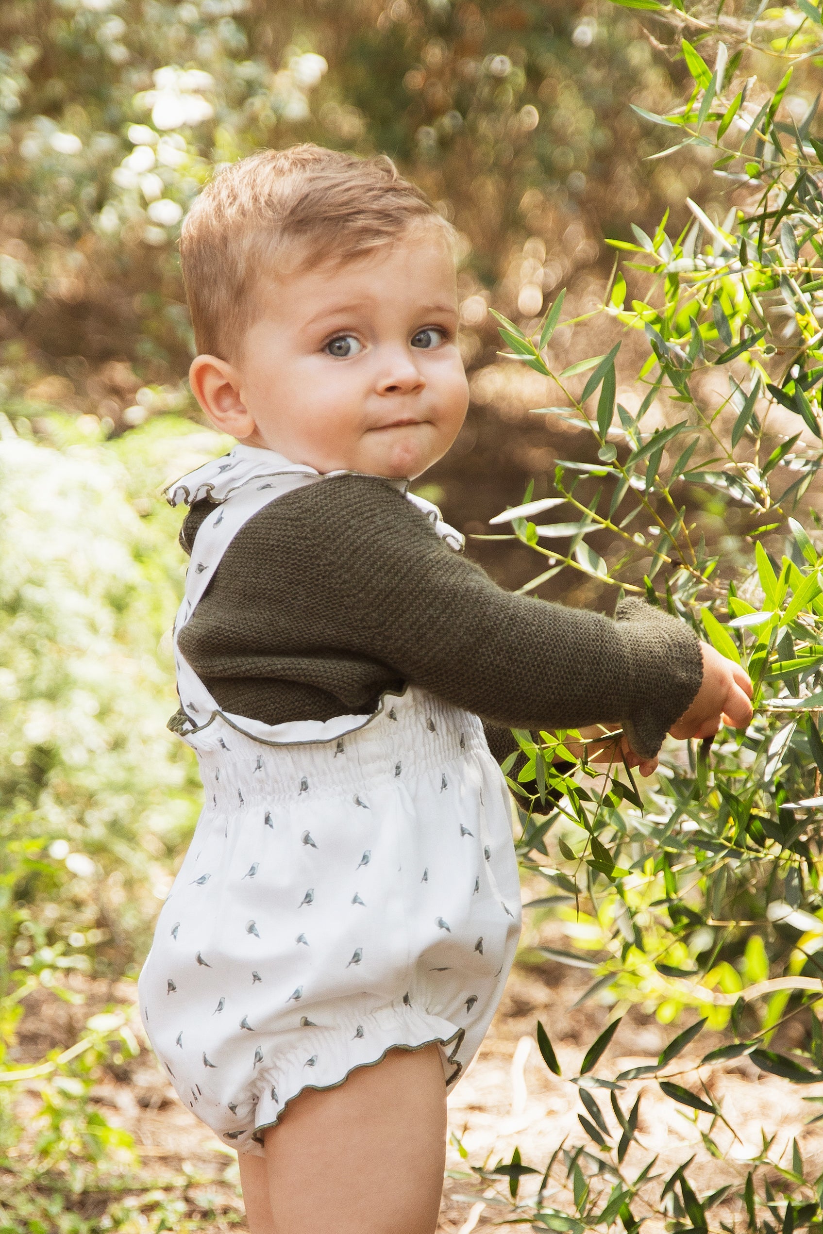 Cubrepañal tirantes Pajaritos