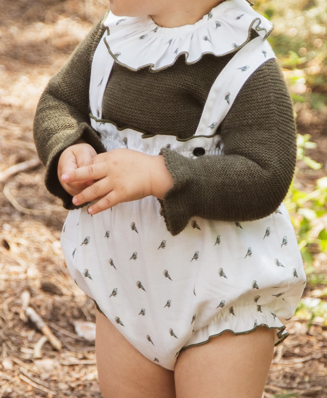 Cubrepañal tirantes Pajaritos