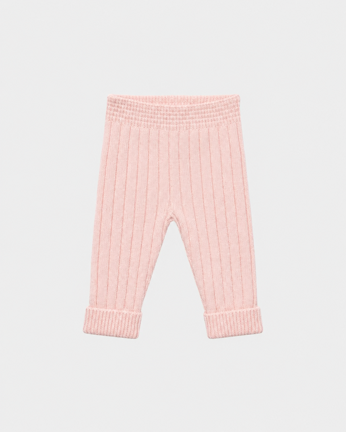 Thick Knit Striped Trousers