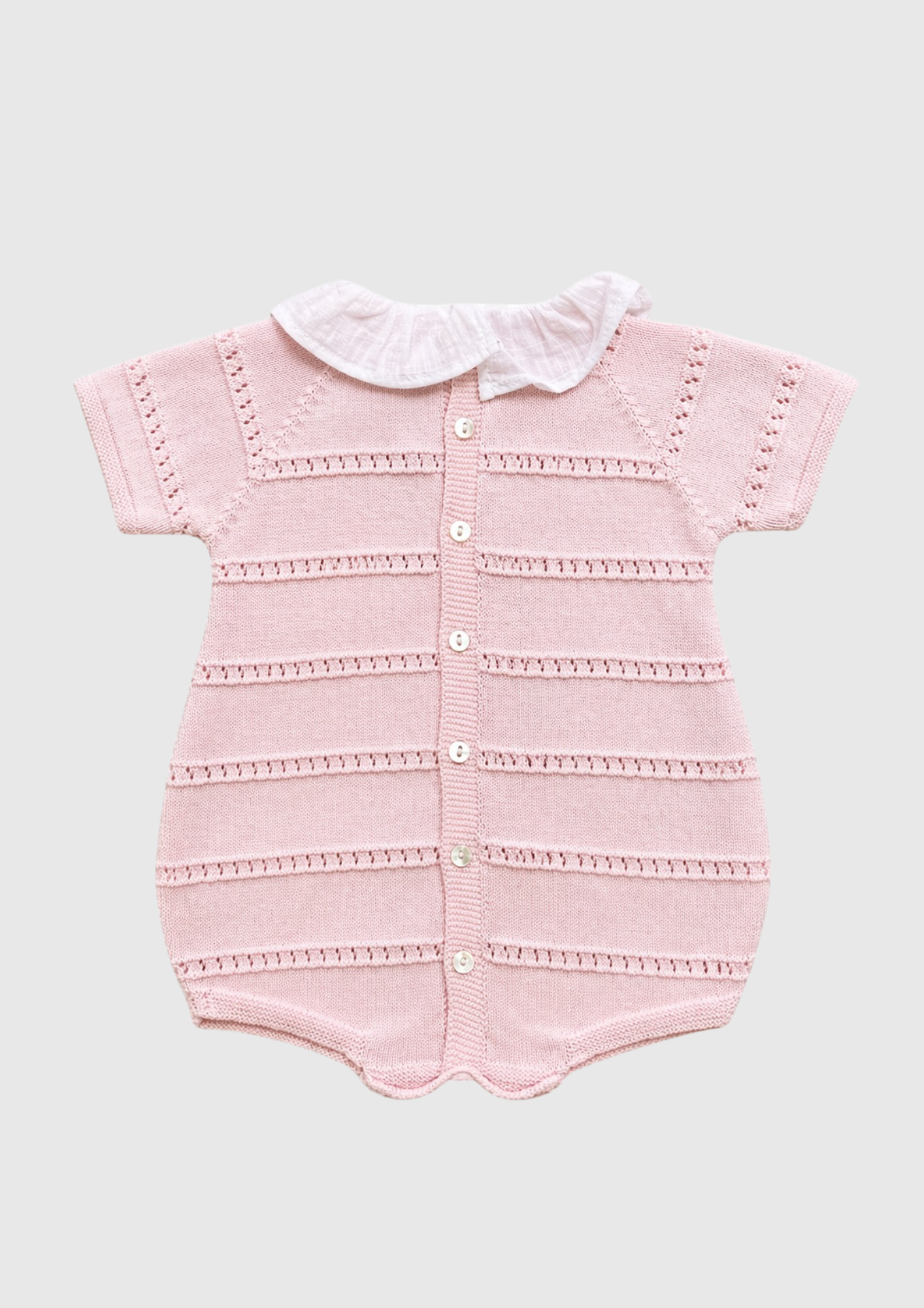 Openwork Short Romper