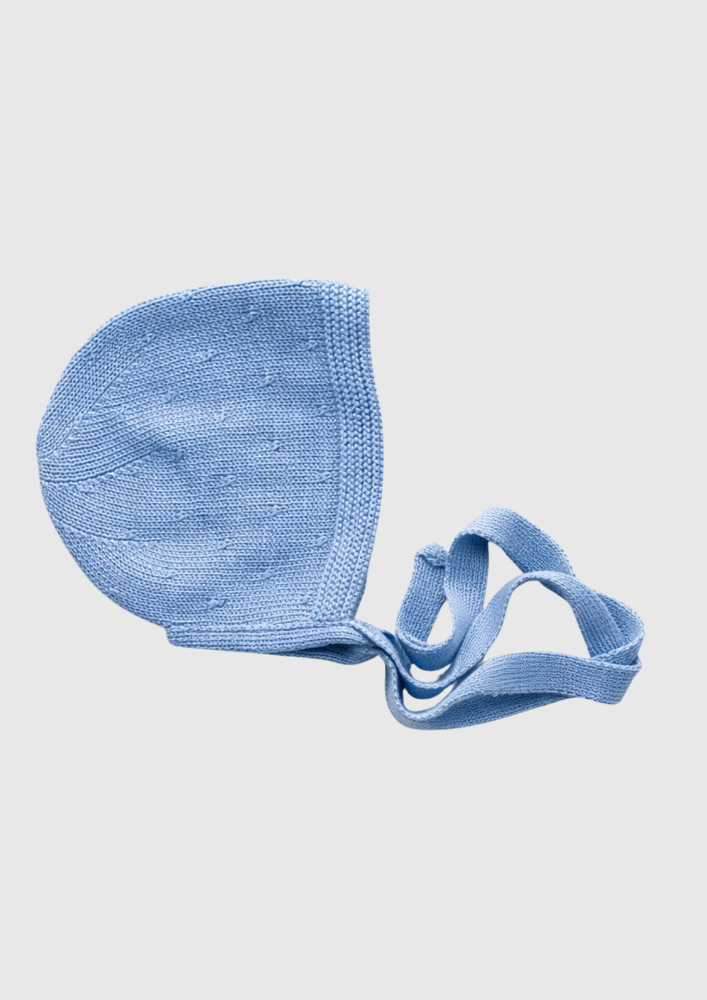 Blue Knit Bonnet